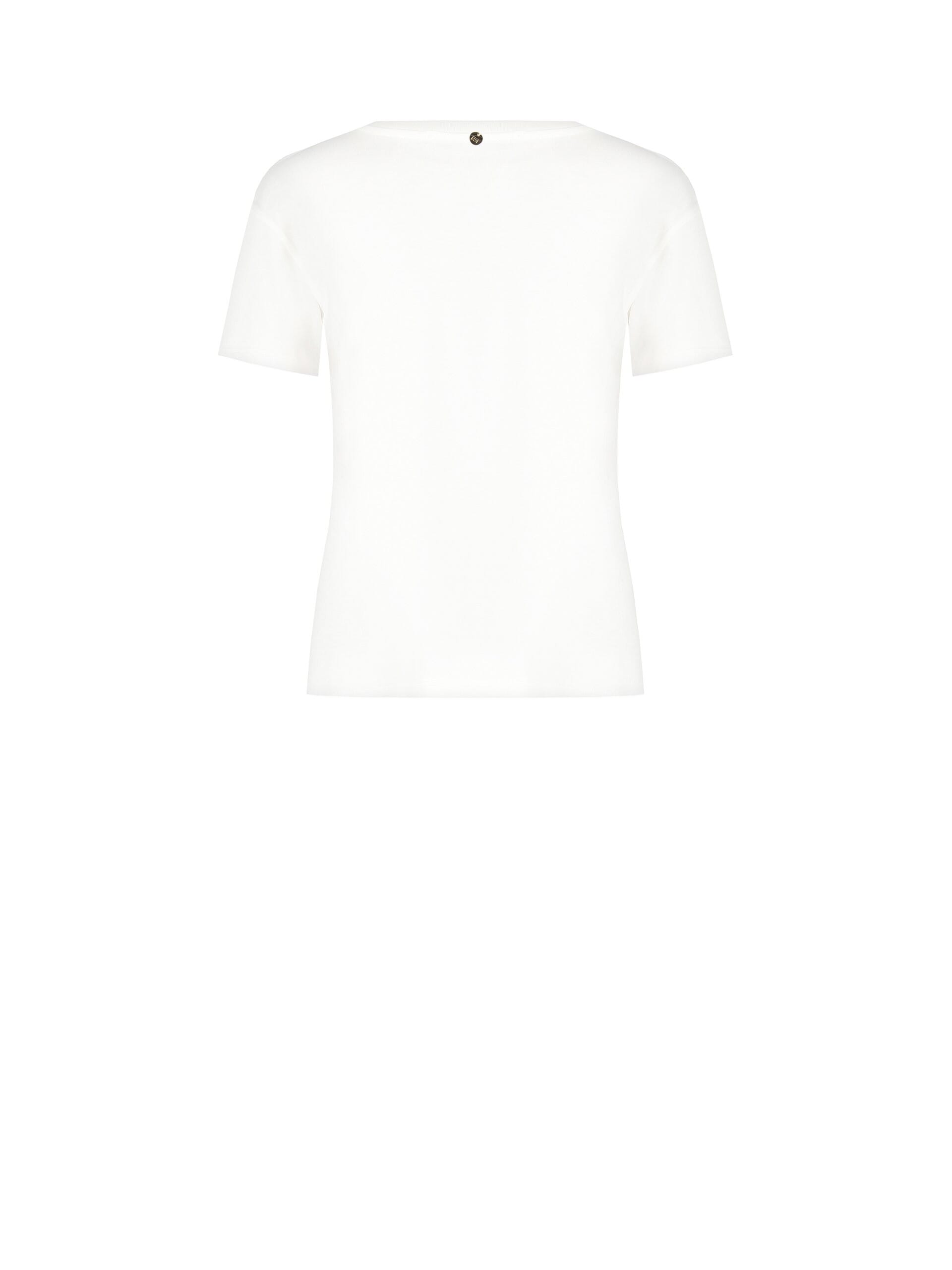 T-Shirt Regular In Cotone Con Stampa Sunday E Dettagli Laminati Rinascimento