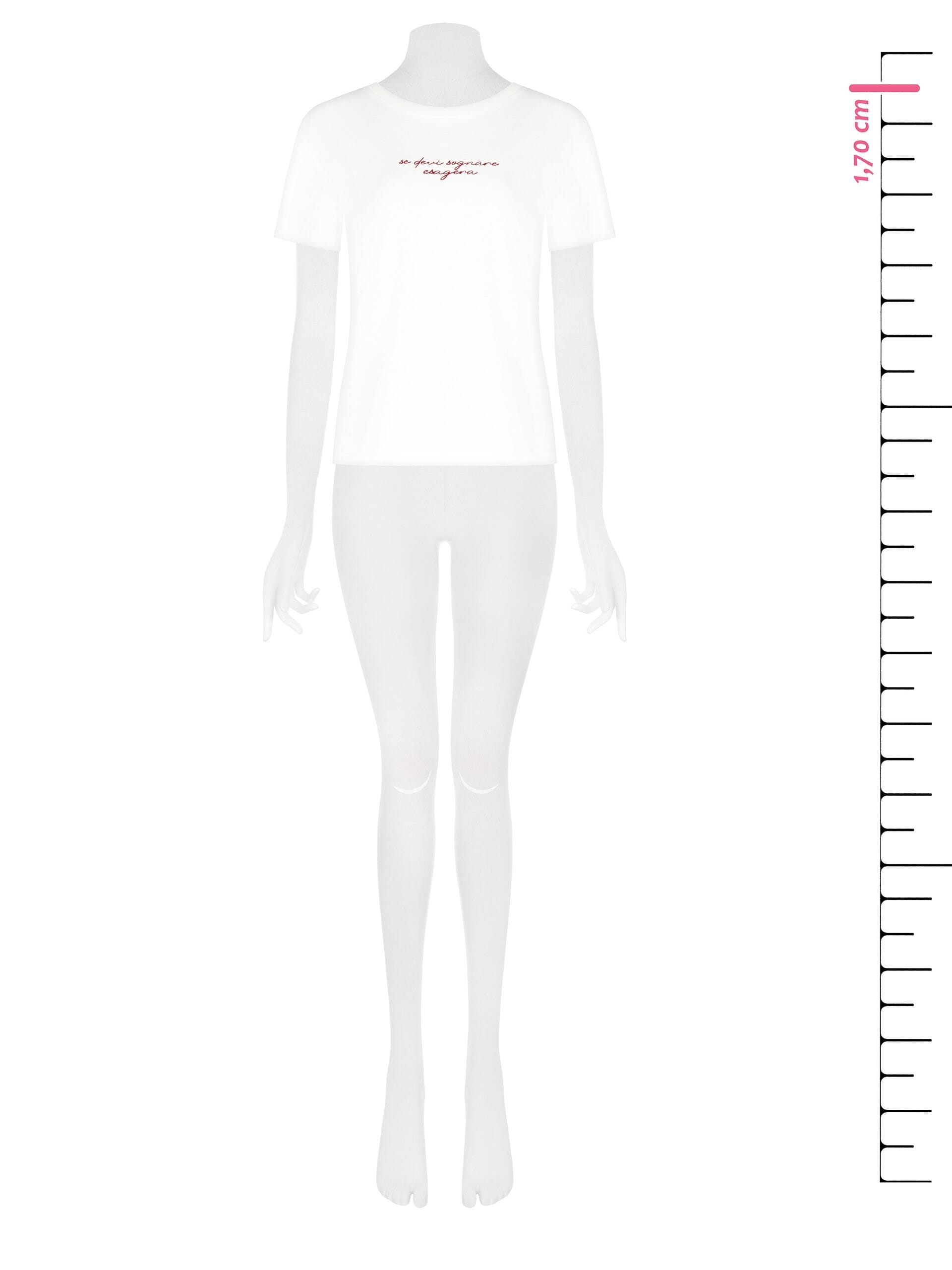 T-Shirt Regular In Cotone Con Stampa Sunday E Dettagli Laminati Rinascimento