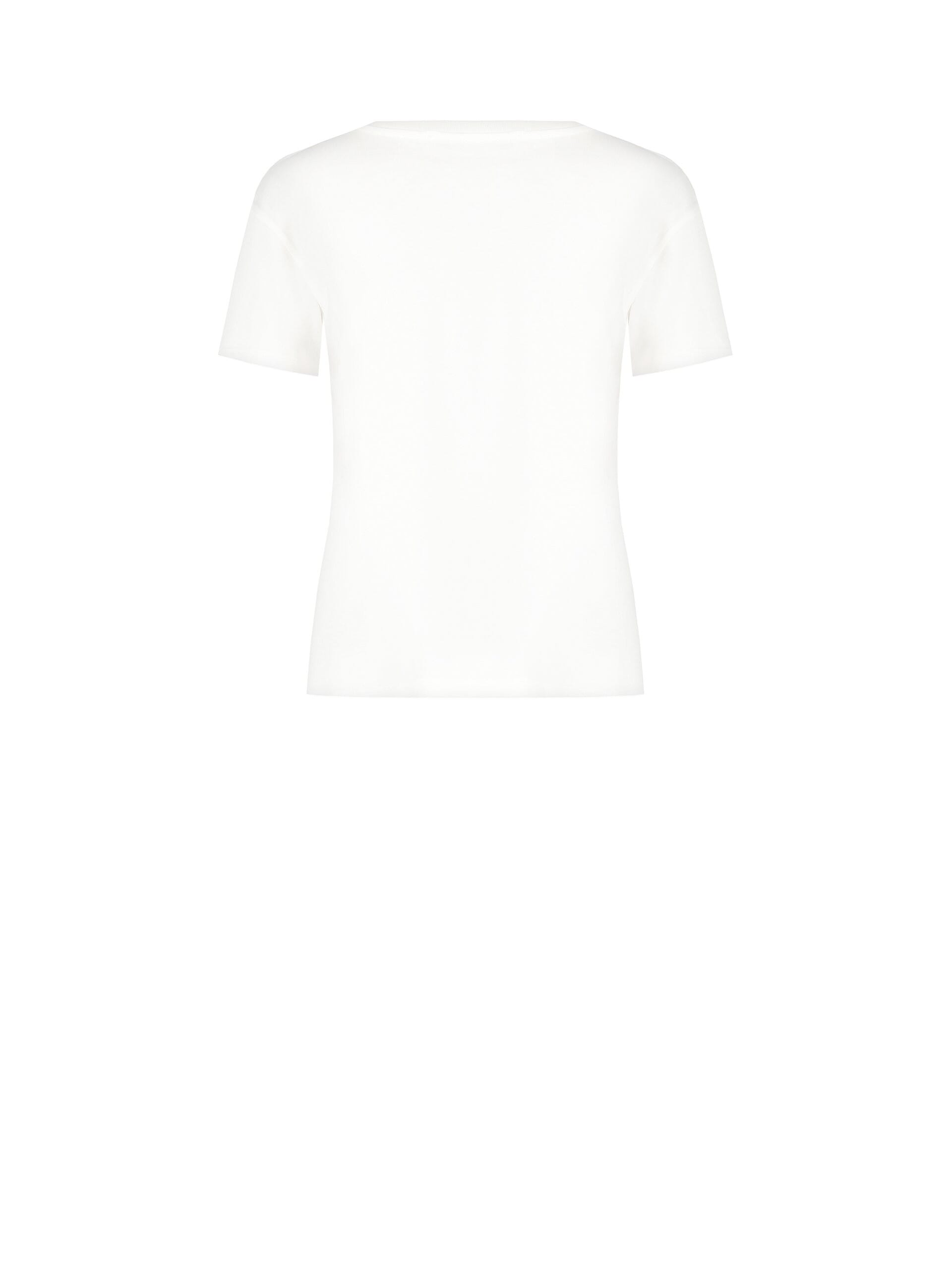 Regular Cotton T-Shirt With Monday Print And Laminated Details Rinascimento