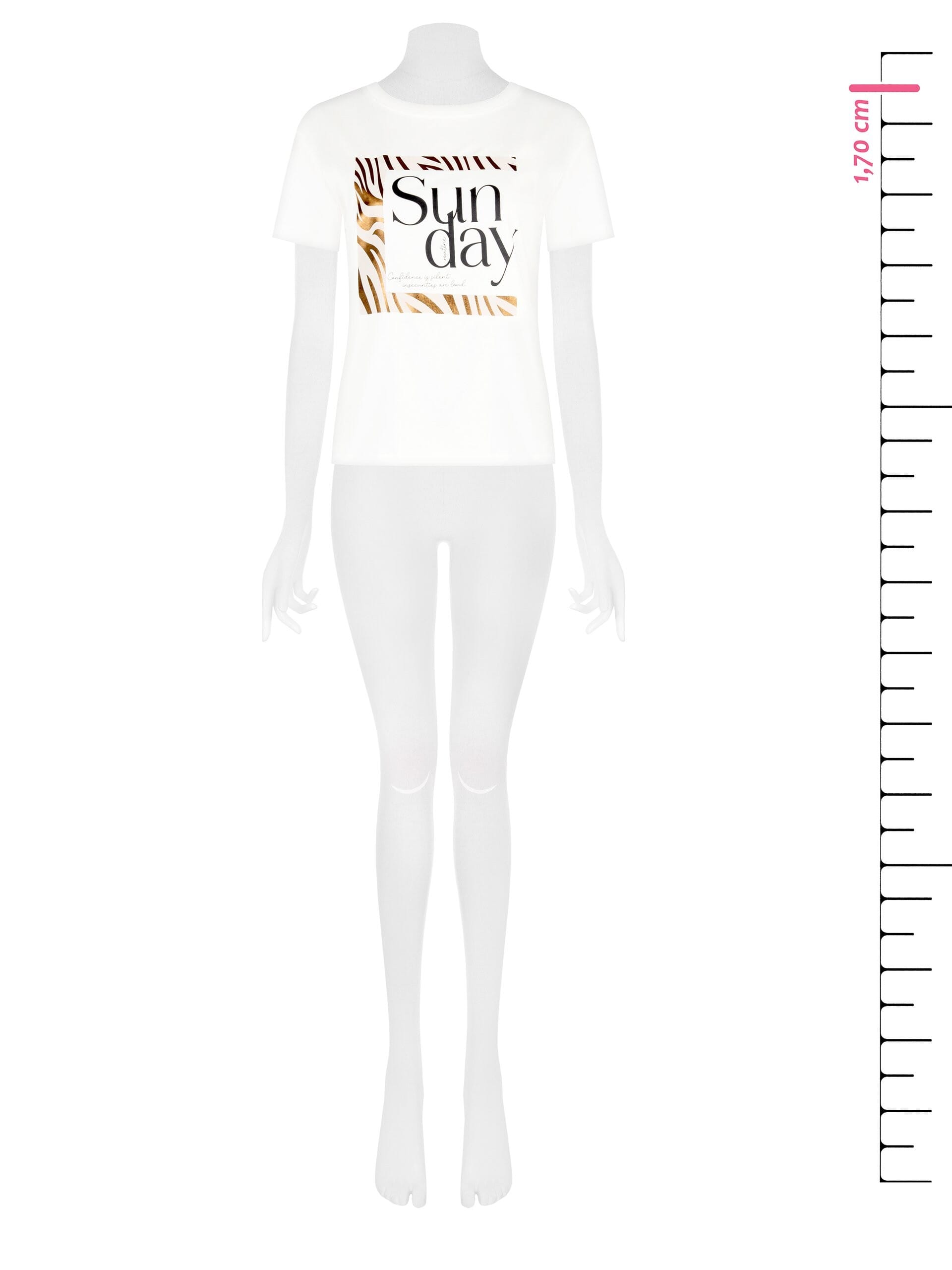 T-Shirt régulier en coton avec slogan brodé rouge Rinascimento