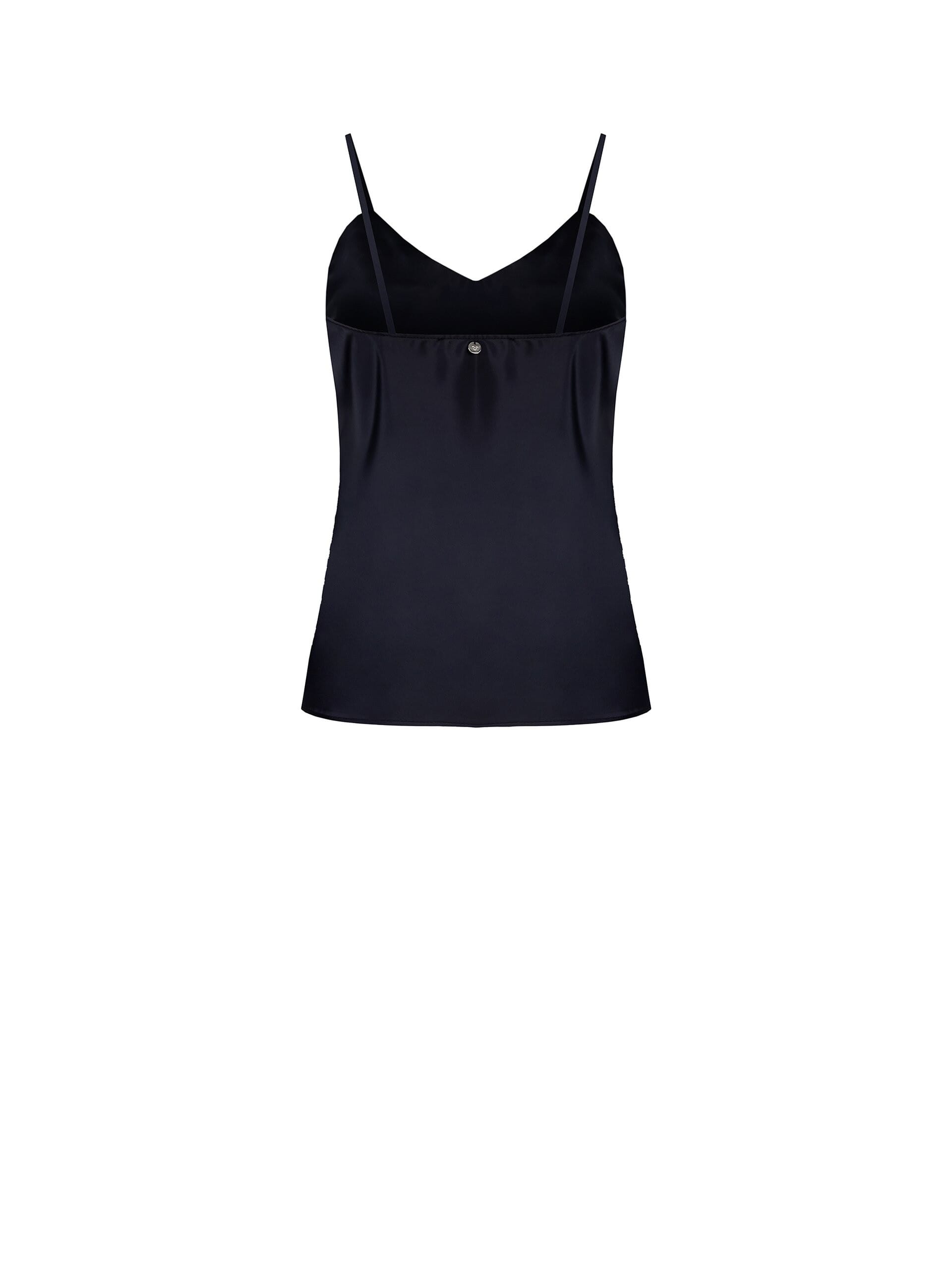 Top Sfiancato In Raso Con Dettagli In Pizzo Rinascimento