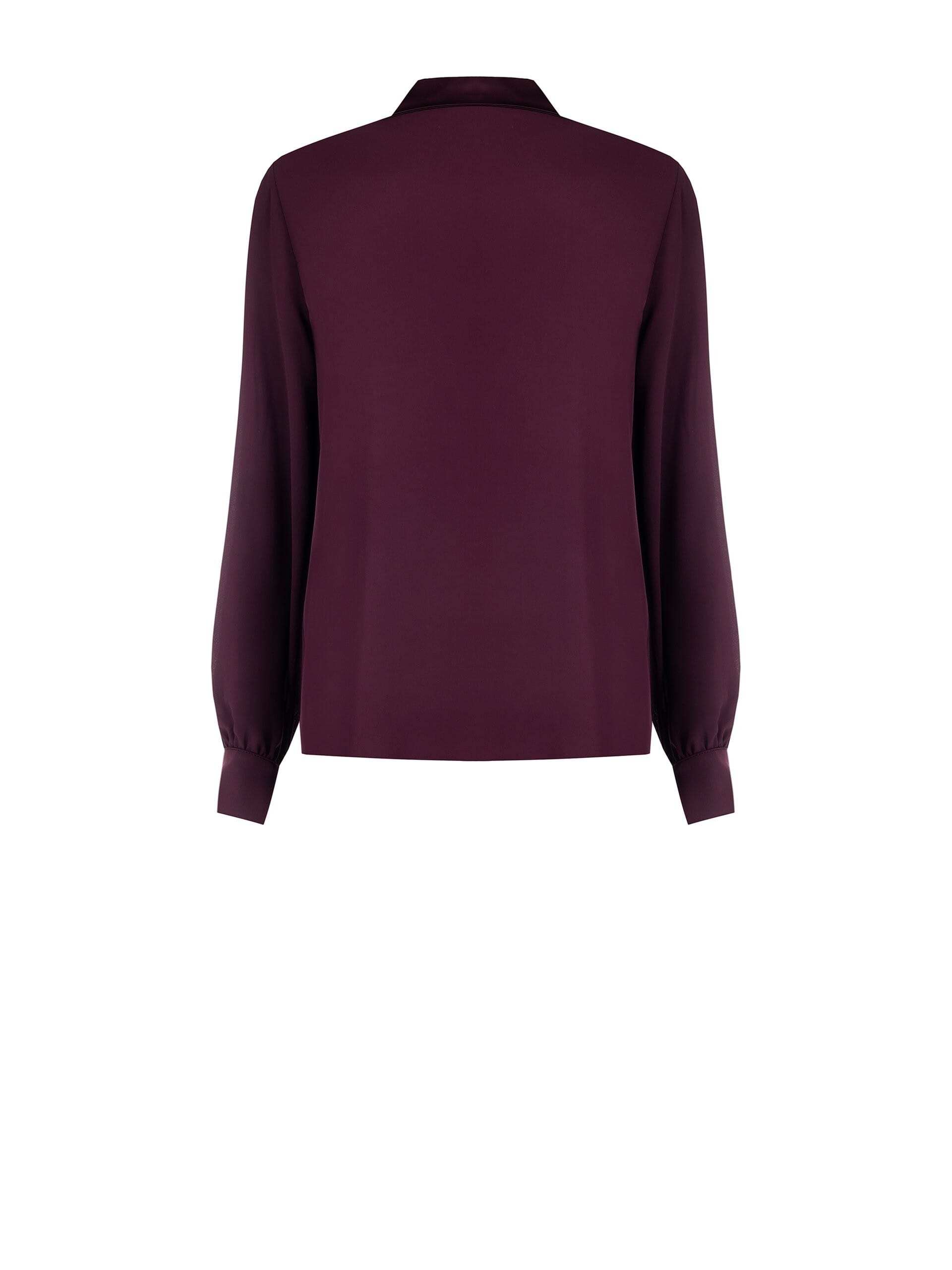 Wide And Flowing Satin Shirt With Tie Rinascimento