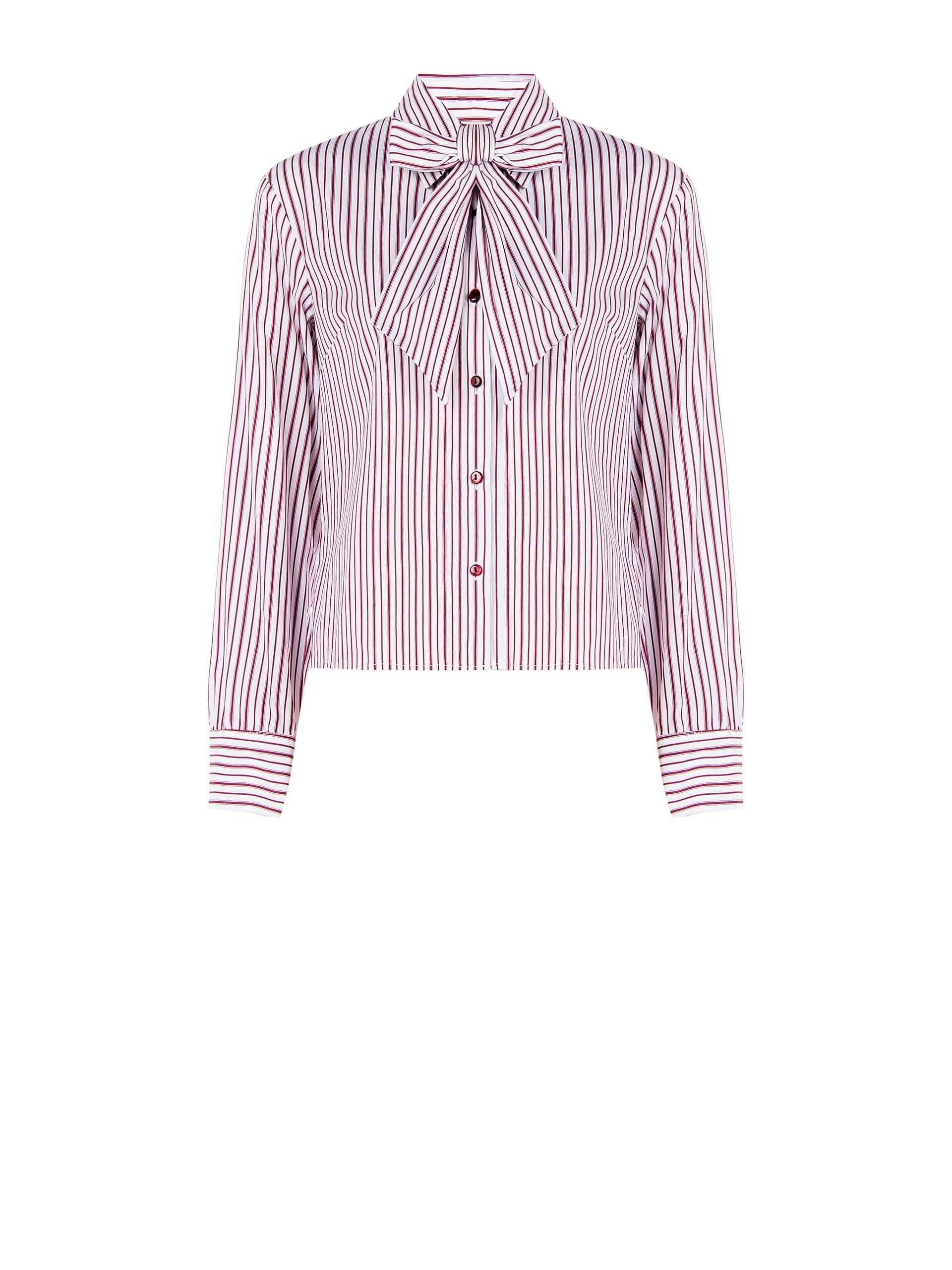 Camicia Sfiancata In Misto Cotone Con Fiocco Rinascimento