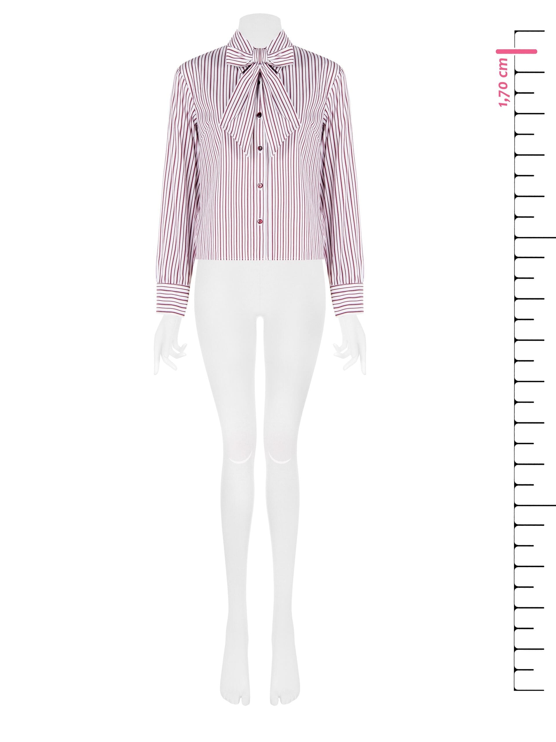 Camicia Sfiancata In Misto Cotone Con Fiocco Rinascimento