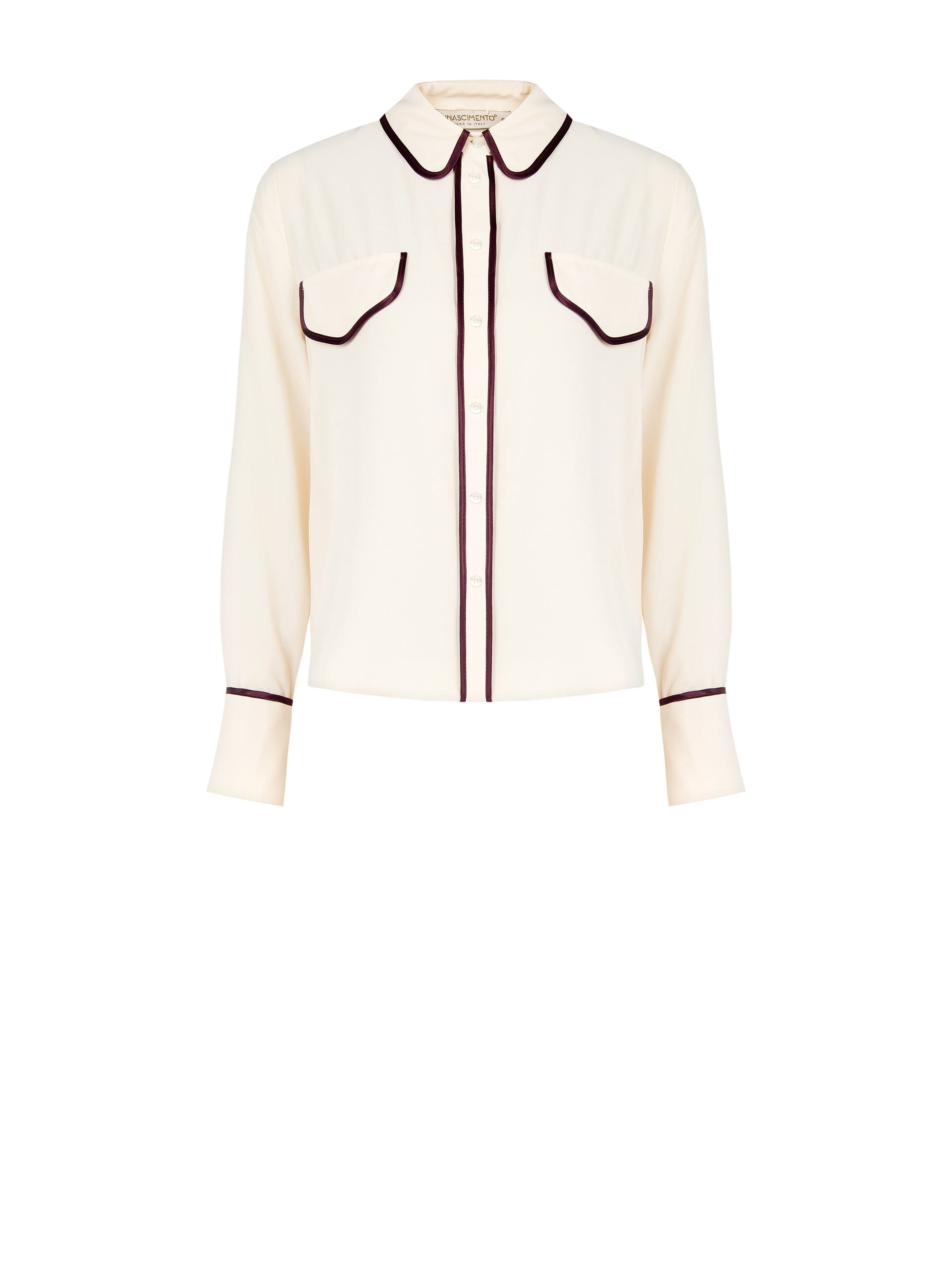 Camicia Ampia In Raso Con Dettagli A Contrasto Rinascimento