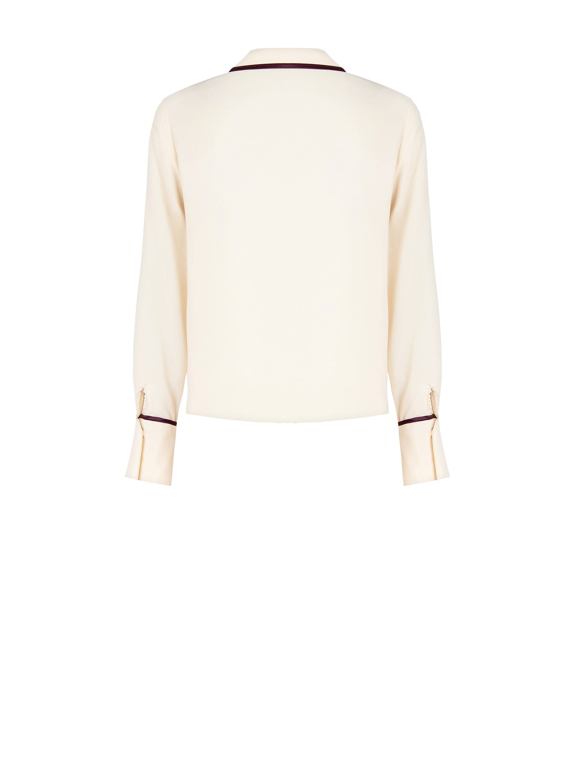 Camicia Ampia In Raso Con Dettagli A Contrasto Rinascimento