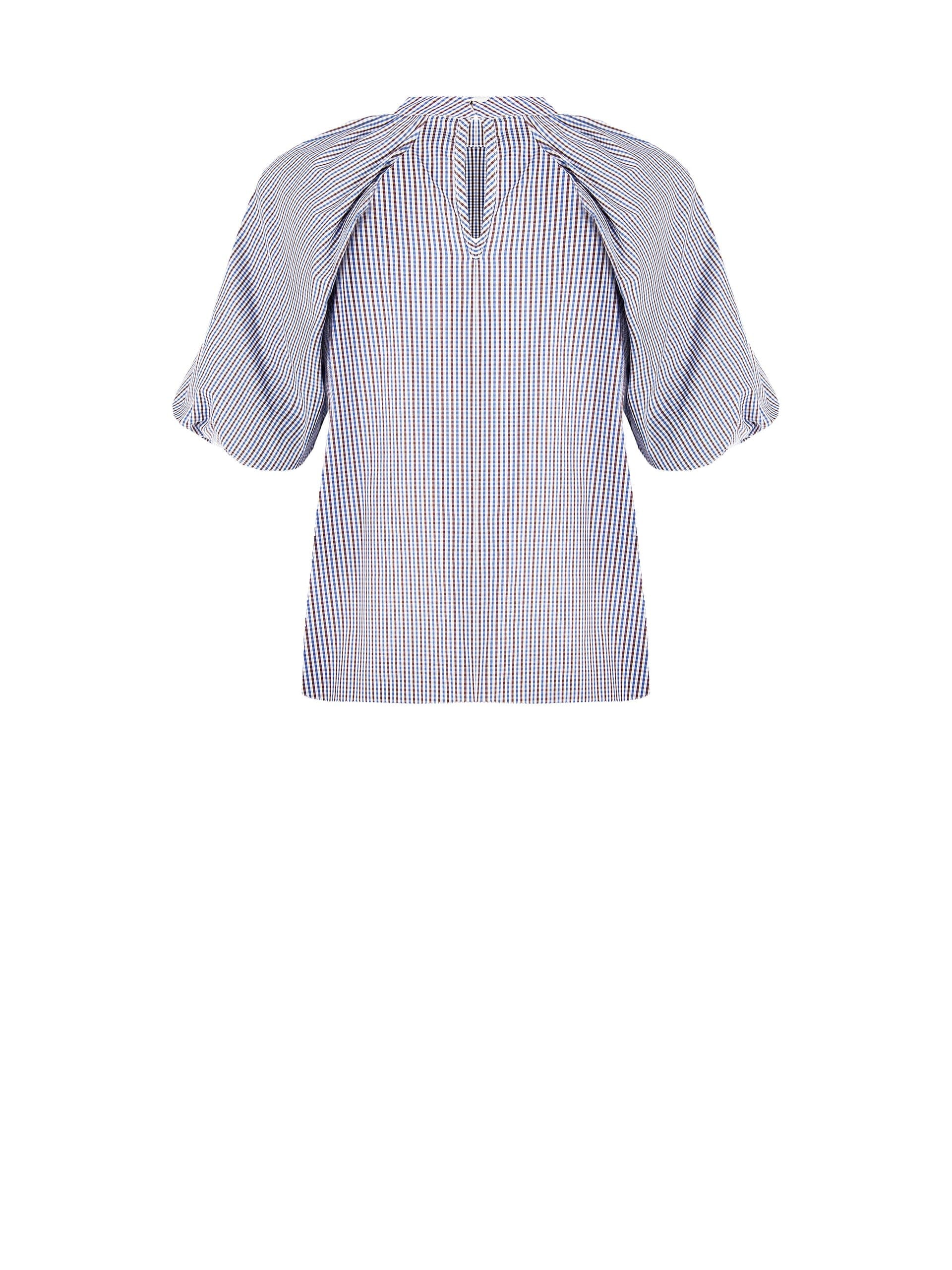 Rinascimento - Chemisier large en coton mélangé à carreaux