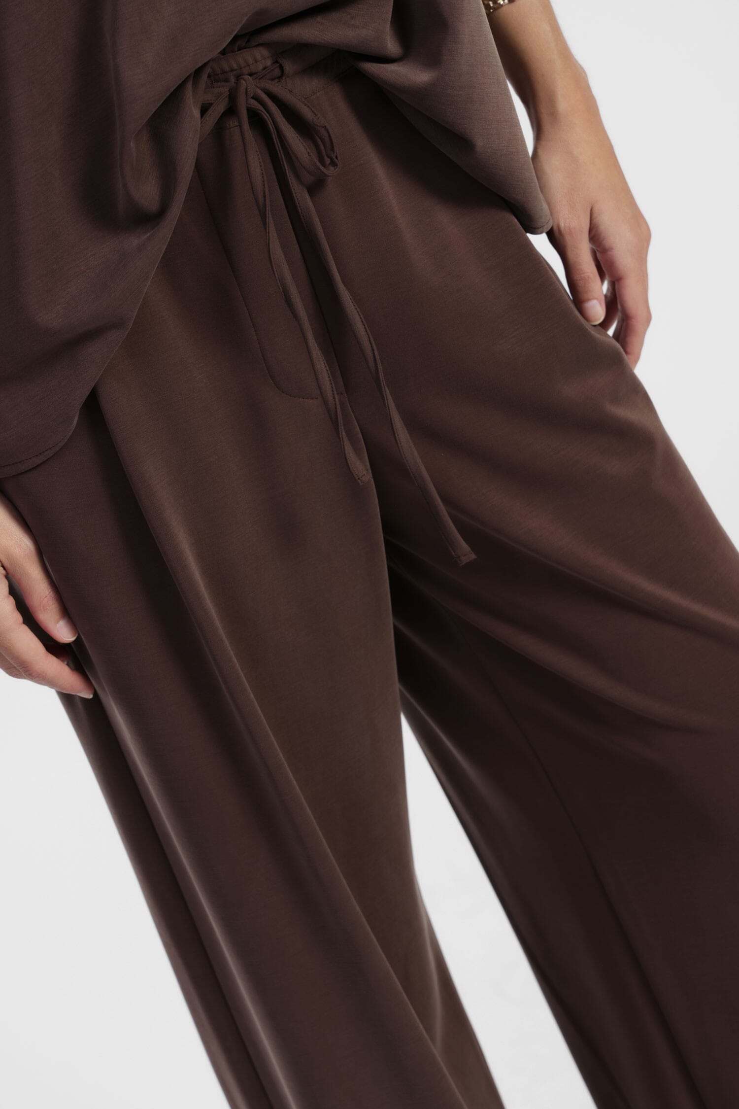 Pantaloni Palazzo Vita Alta Con Coulisse Dixie