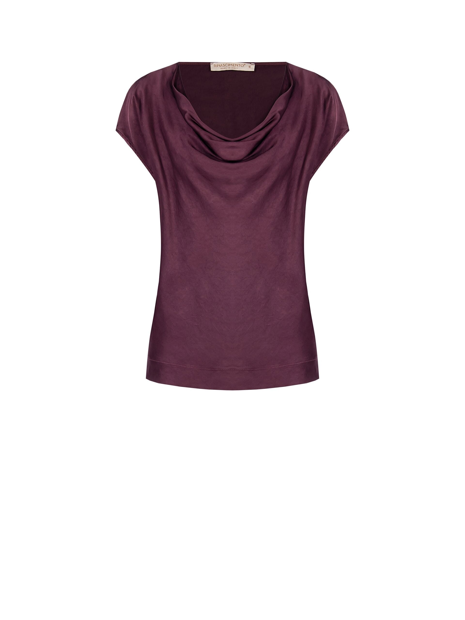 Blouse fluide en satin large Rinascimento