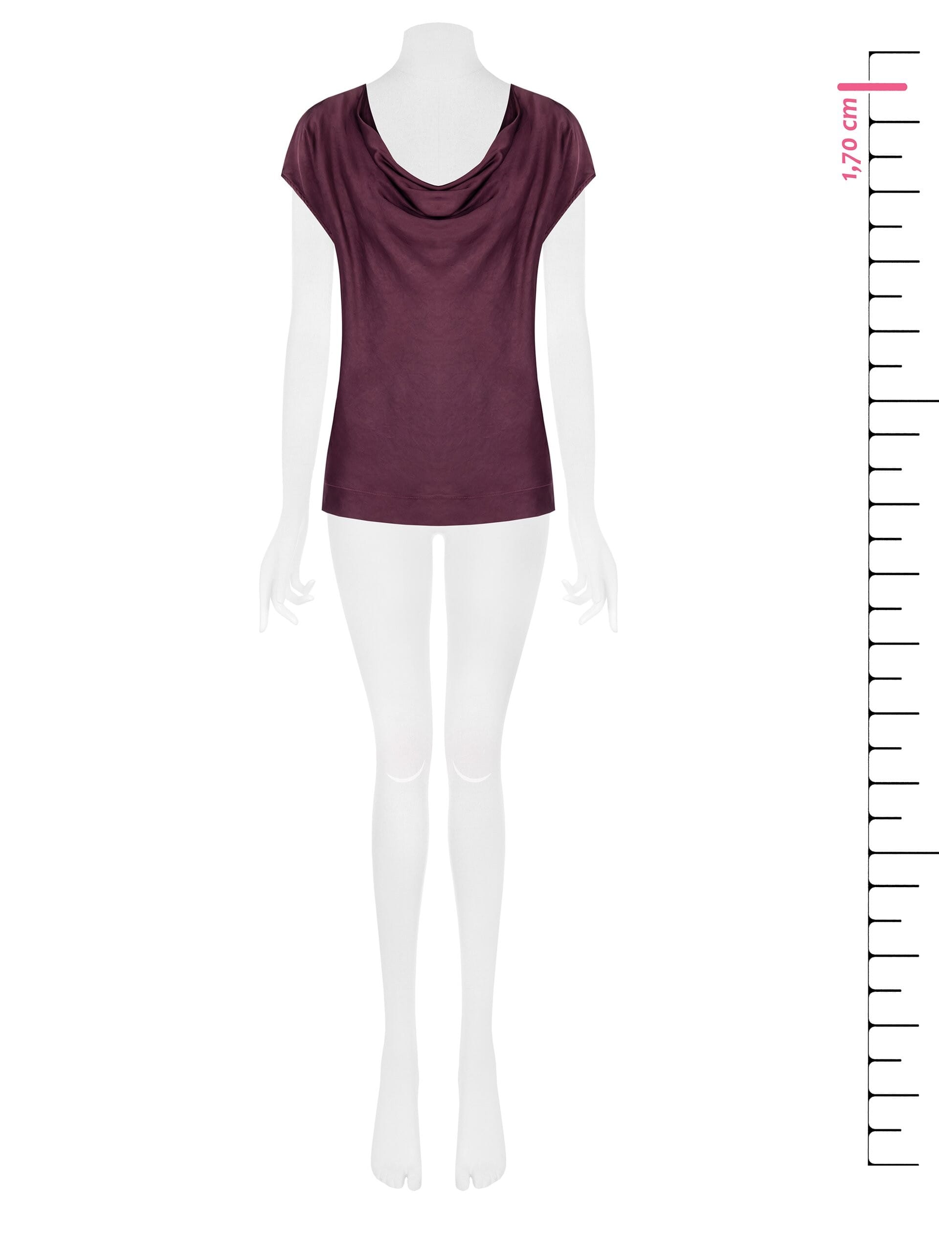 Blouse fluide en satin large Rinascimento