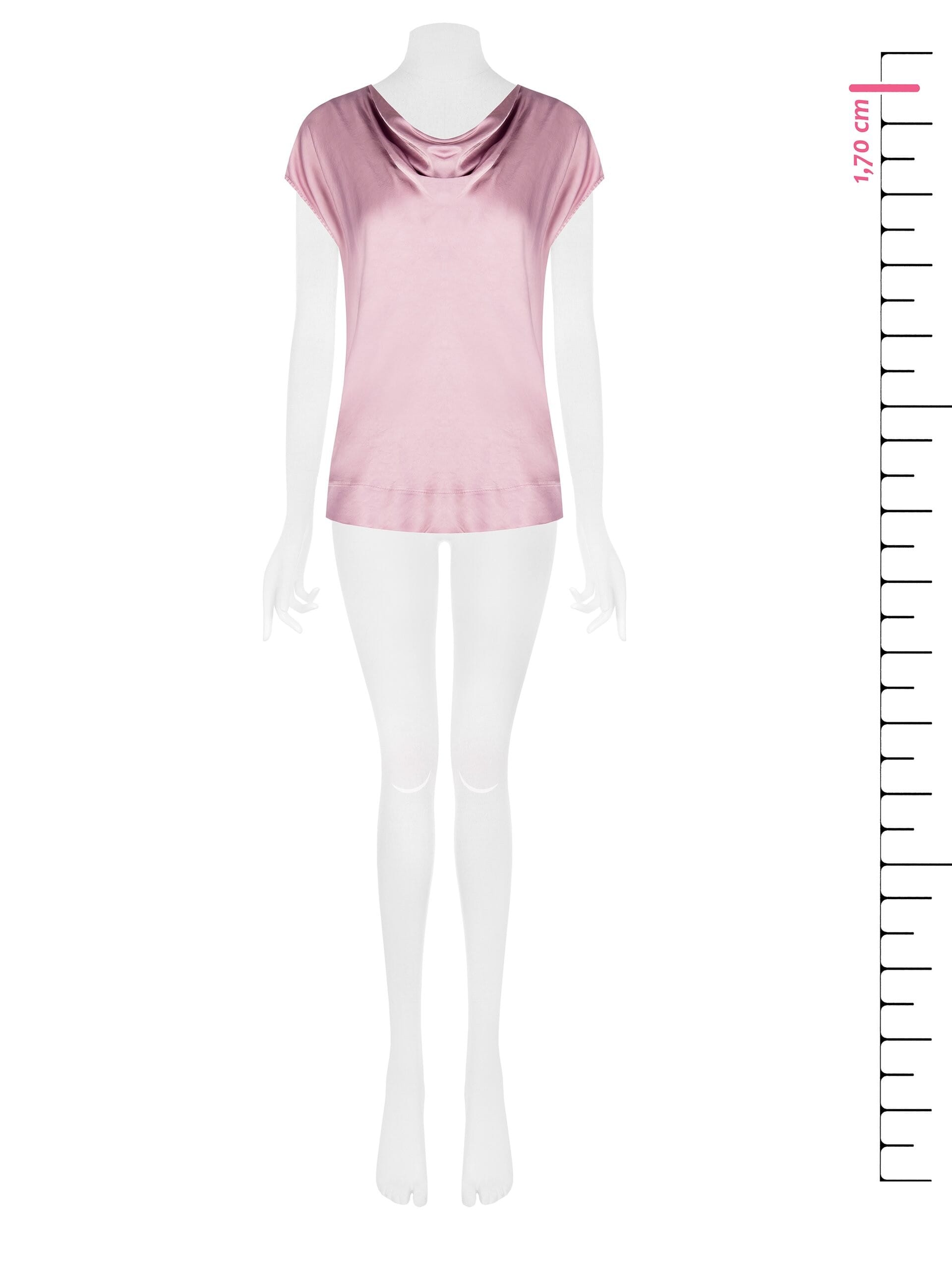 Blouse fluide en satin large Rinascimento