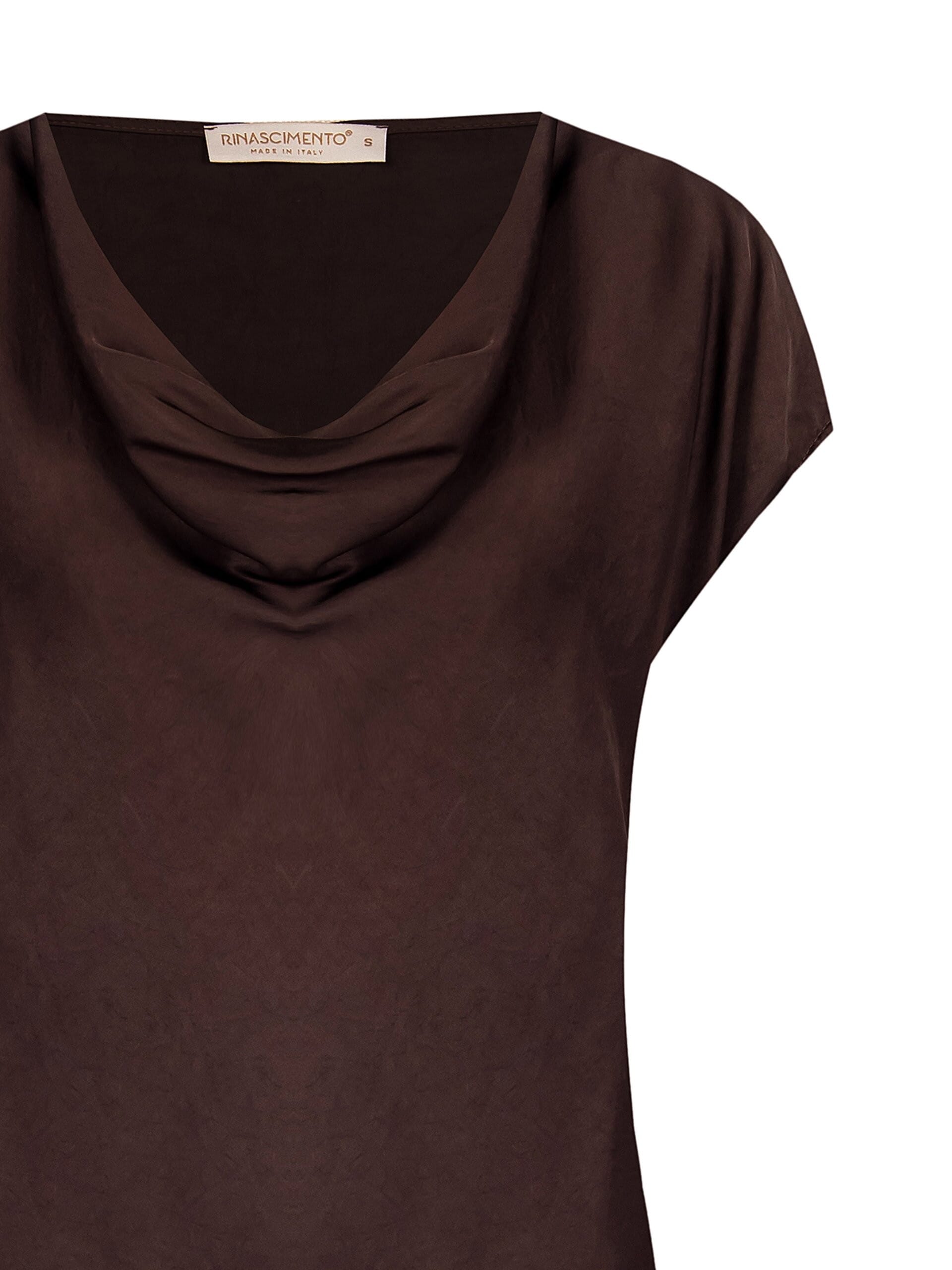 Blouse fluide en satin large Rinascimento