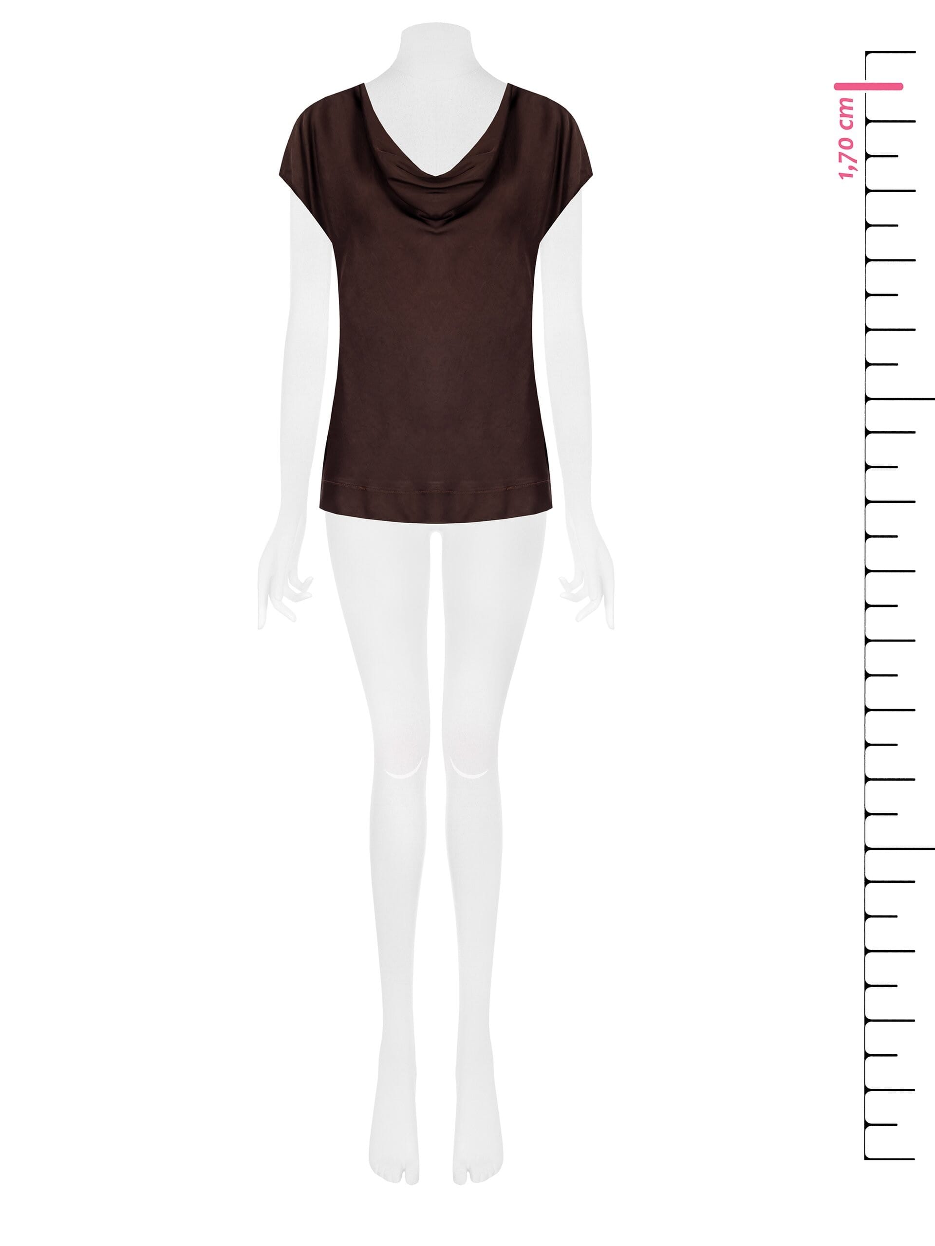 Blouse fluide en satin large Rinascimento