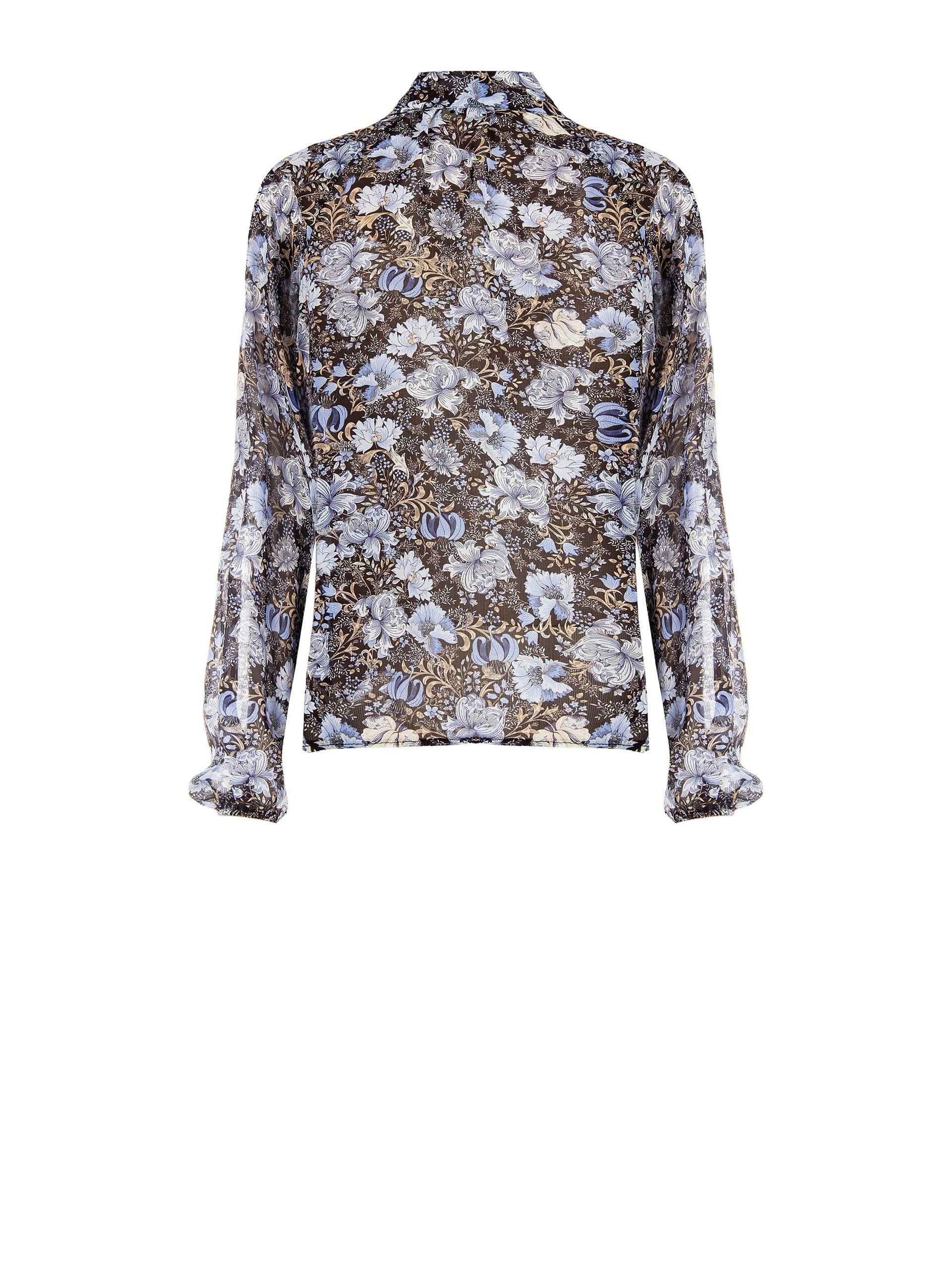 Chemisier large en Georgette avec lien Rinascimento