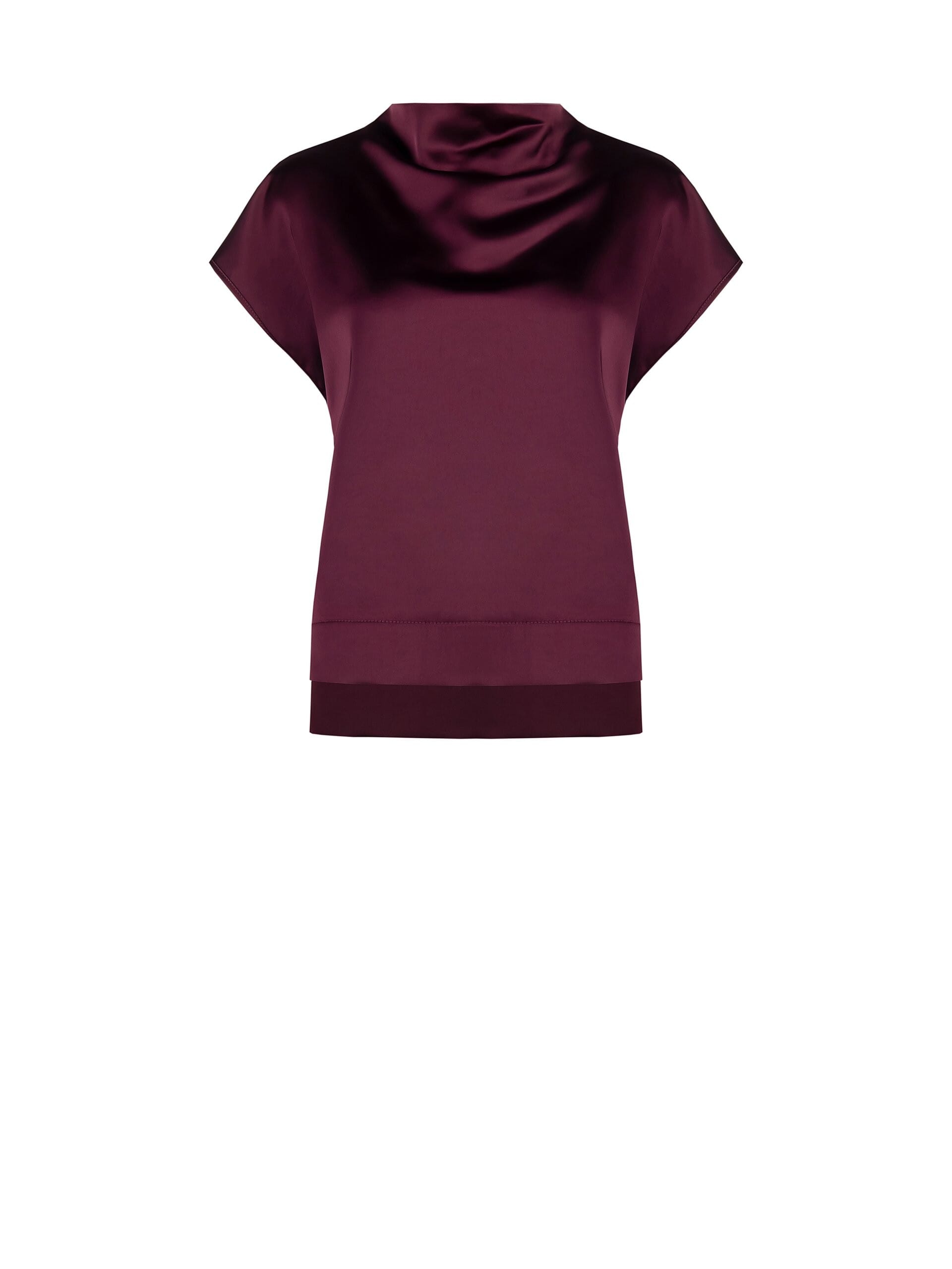 Rinascimento Satin Wide And Square Blouse