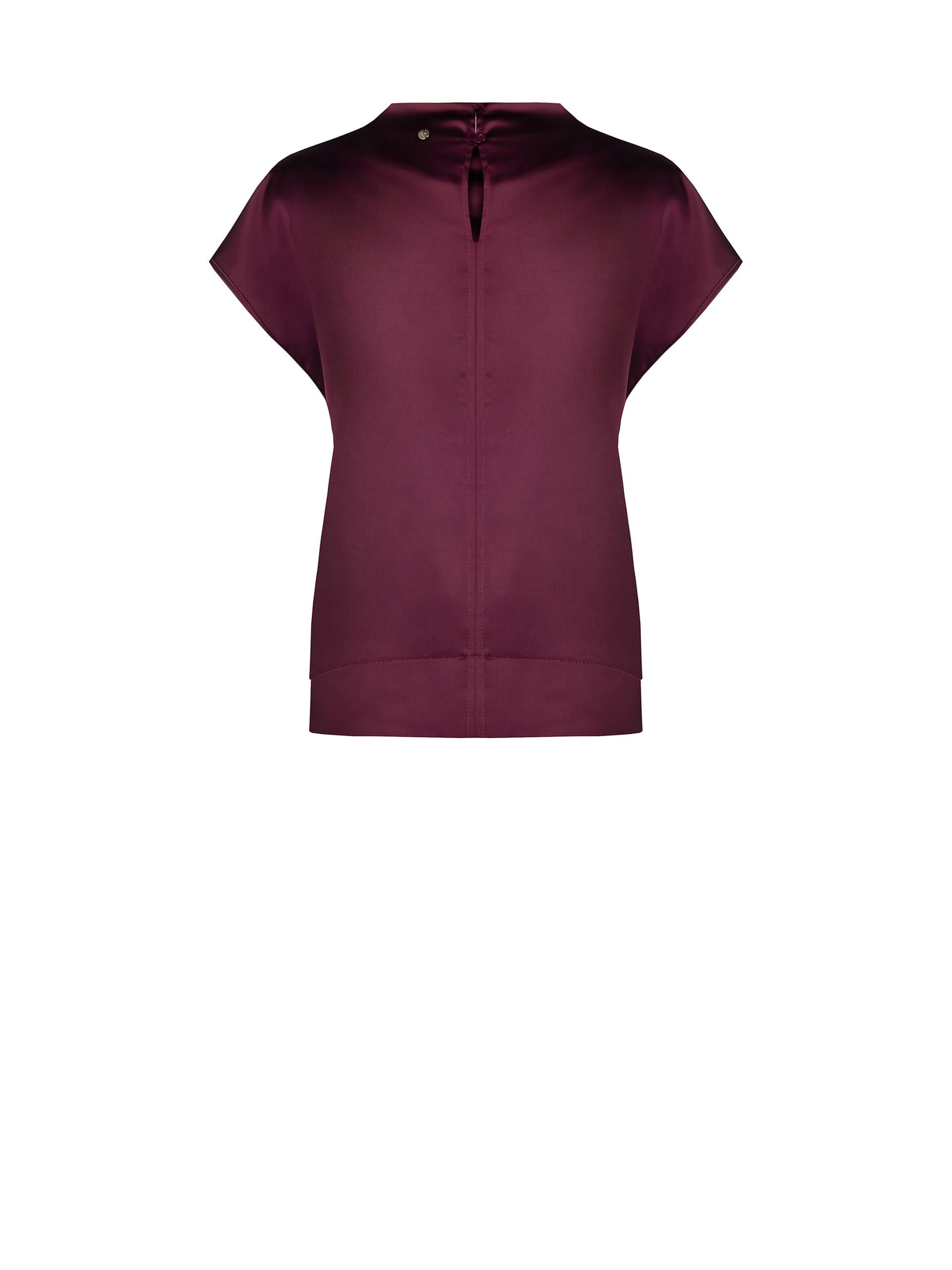 Rinascimento Satin Wide And Square Blouse