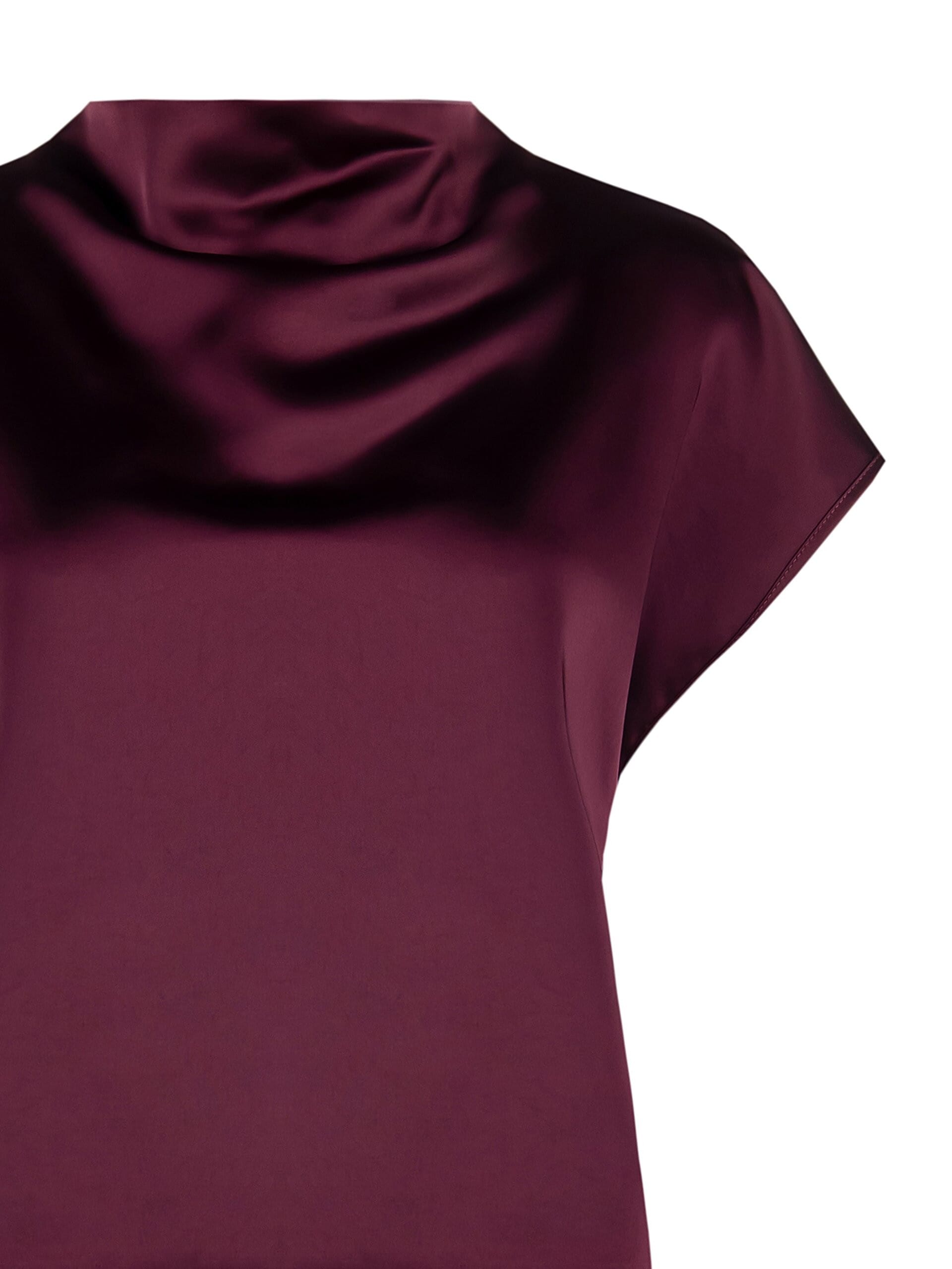 Rinascimento Satin Wide And Square Blouse