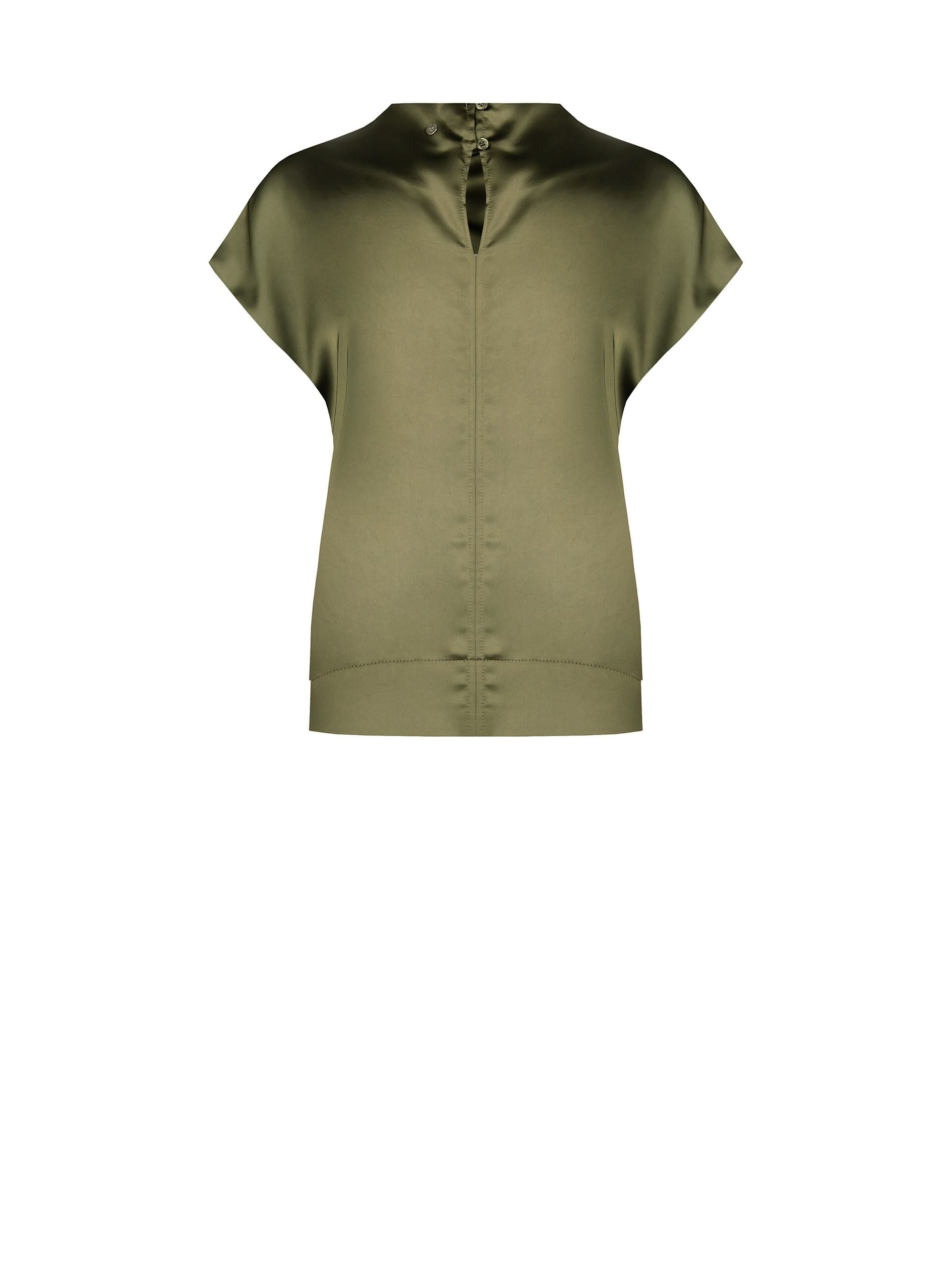 Rinascimento Satin Wide And Square Blouse