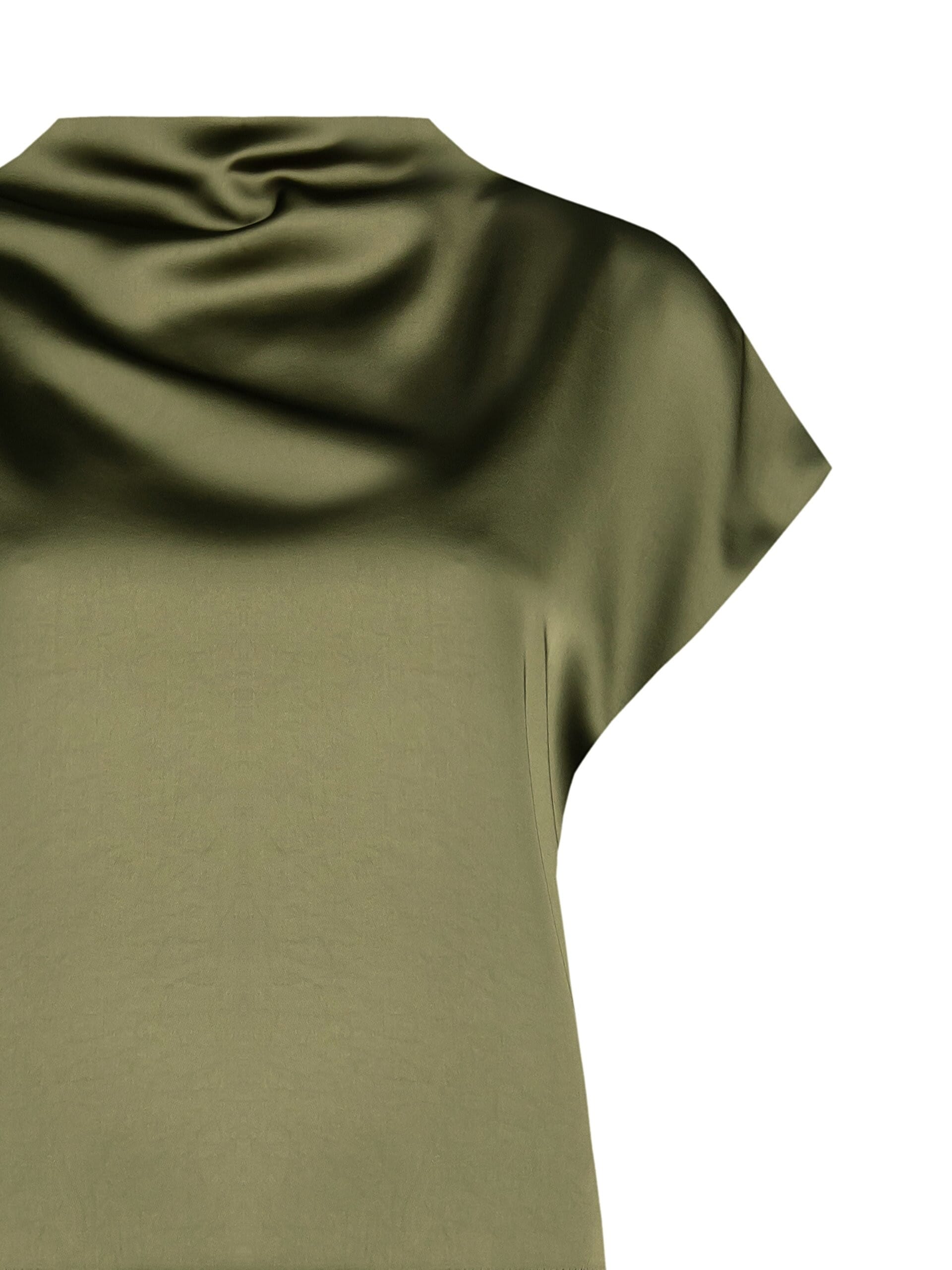 Rinascimento Satin Wide And Square Blouse