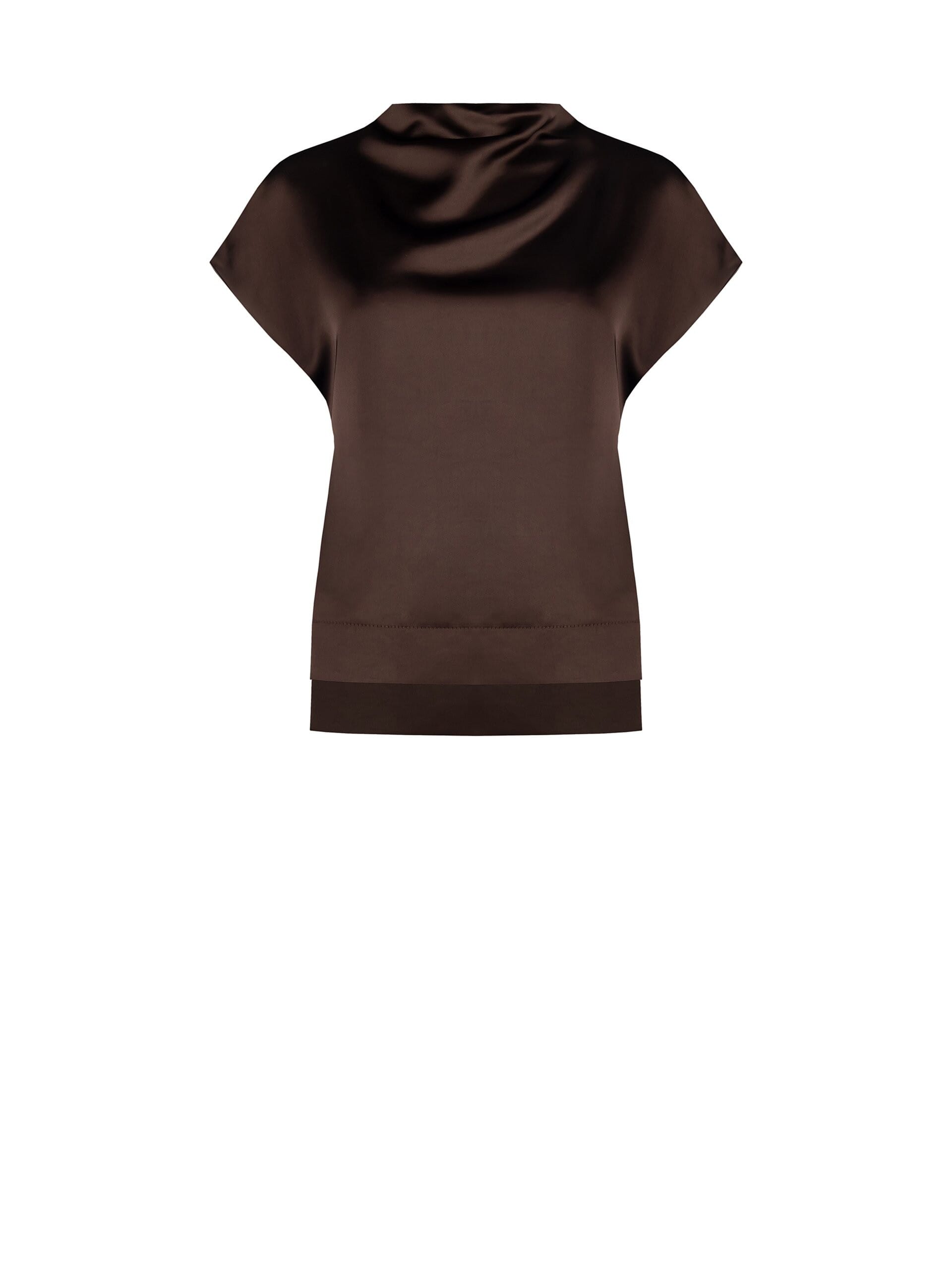 Rinascimento Satin Wide And Square Blouse