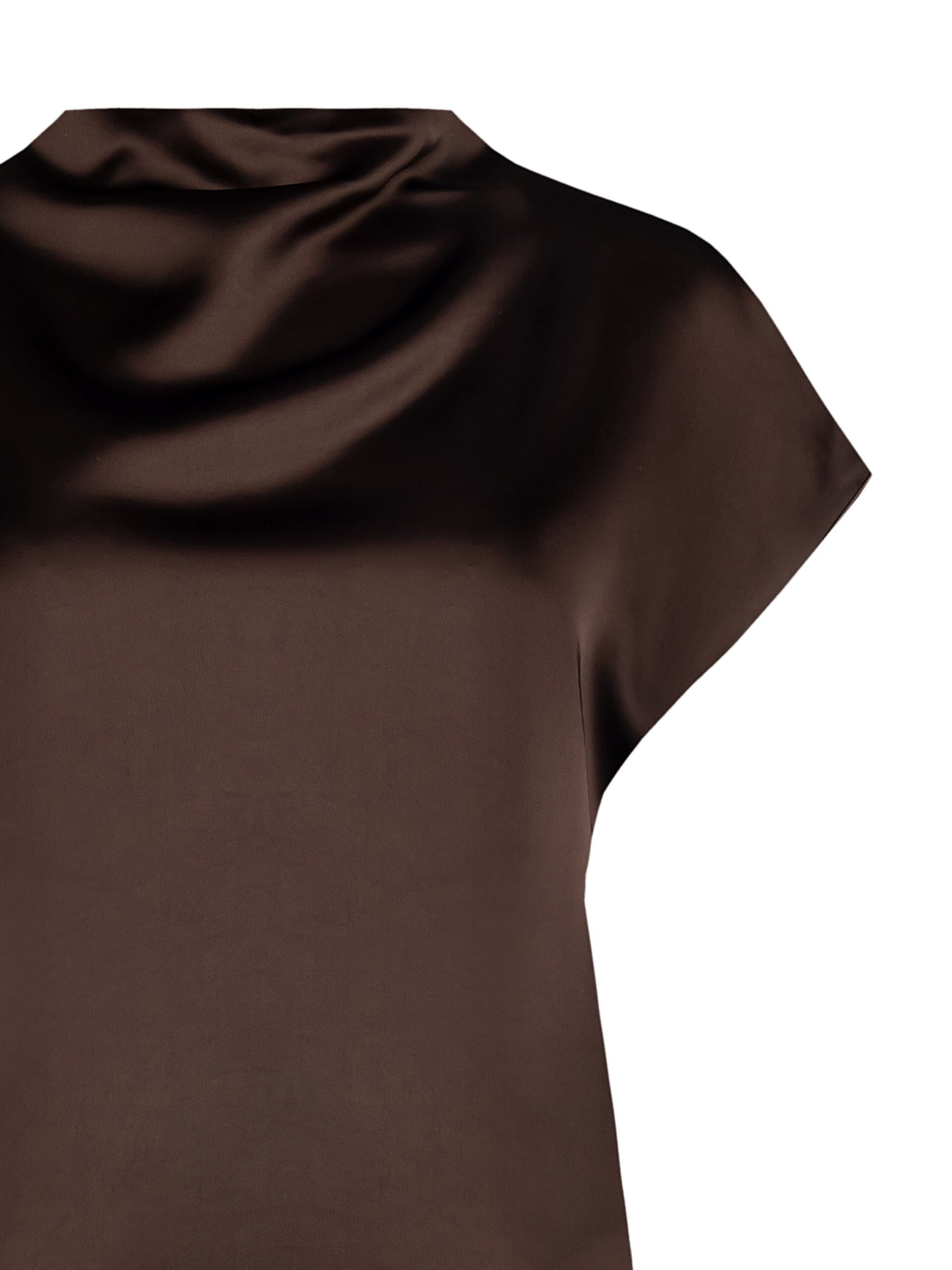 Rinascimento Satin Wide And Square Blouse