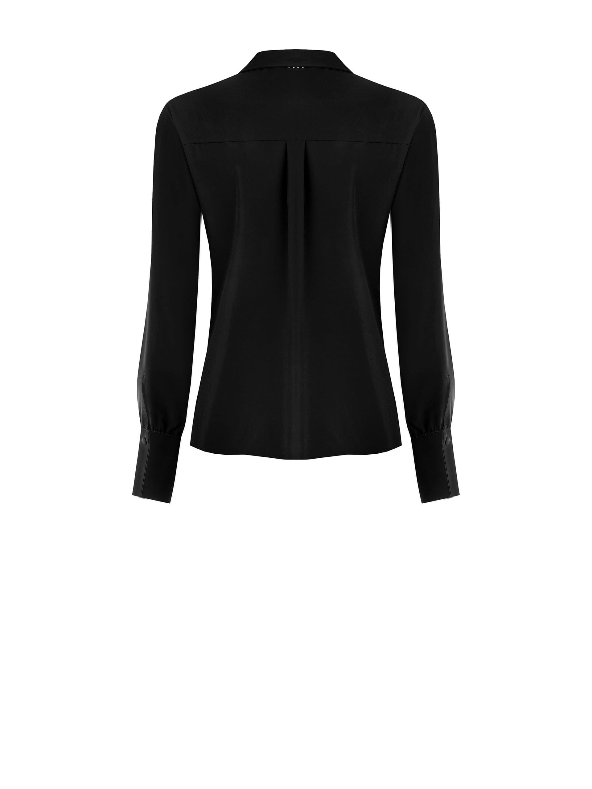 Fluid Satin Shirt With Coordinated Buttons Rinascimento