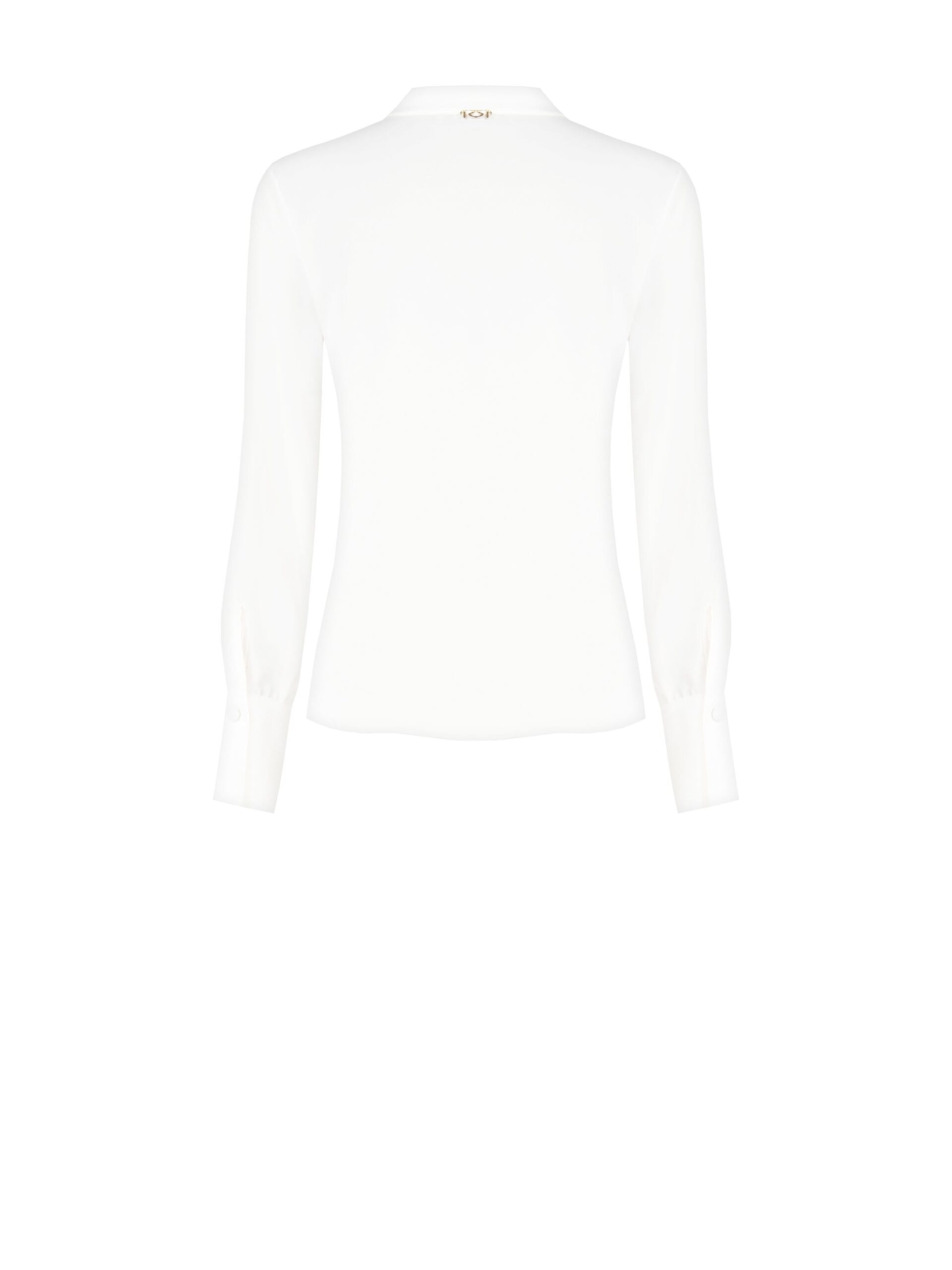 Fluid Satin Shirt With Coordinated Buttons Rinascimento