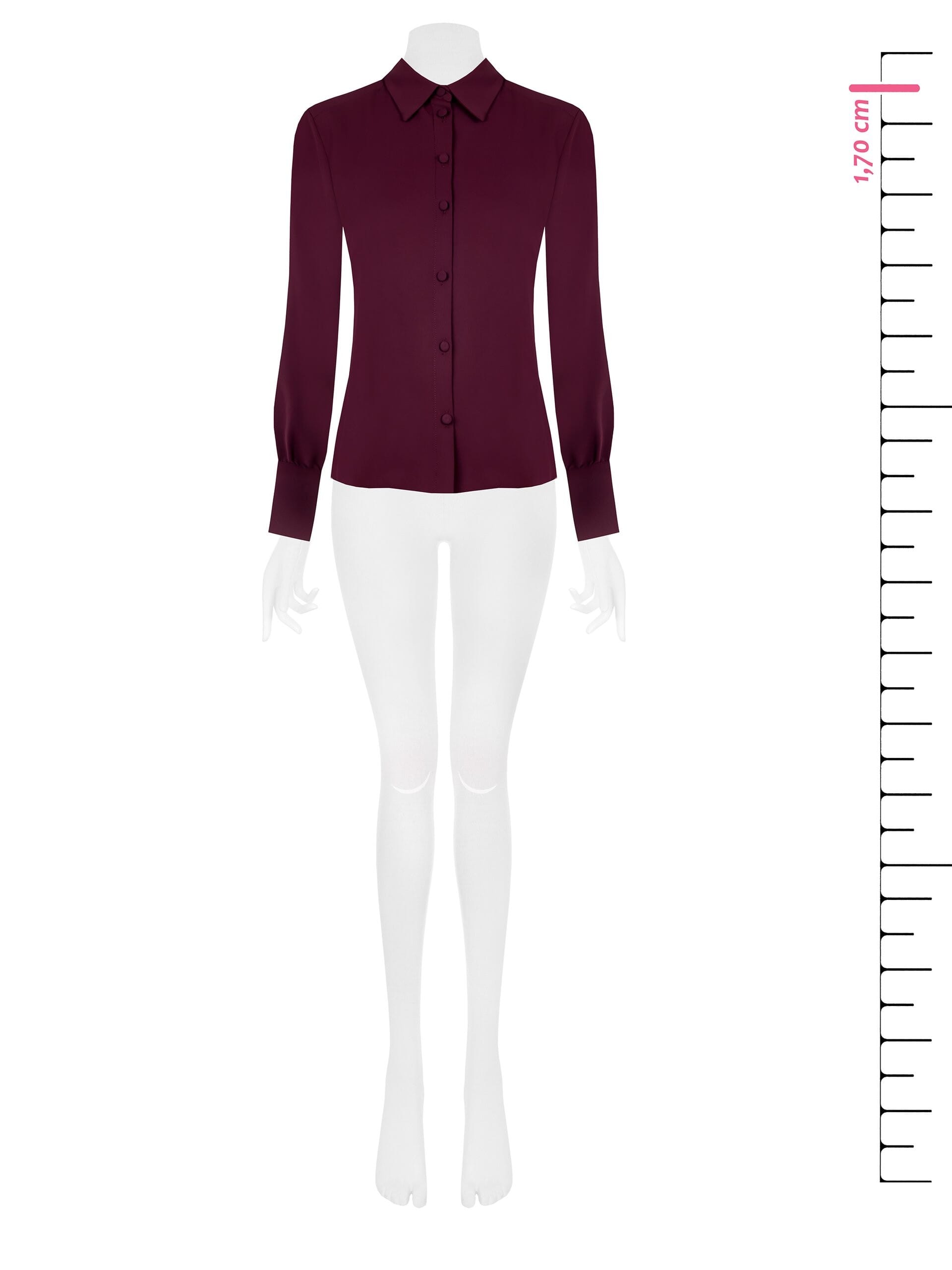 Fluid Satin Shirt With Coordinated Buttons Rinascimento