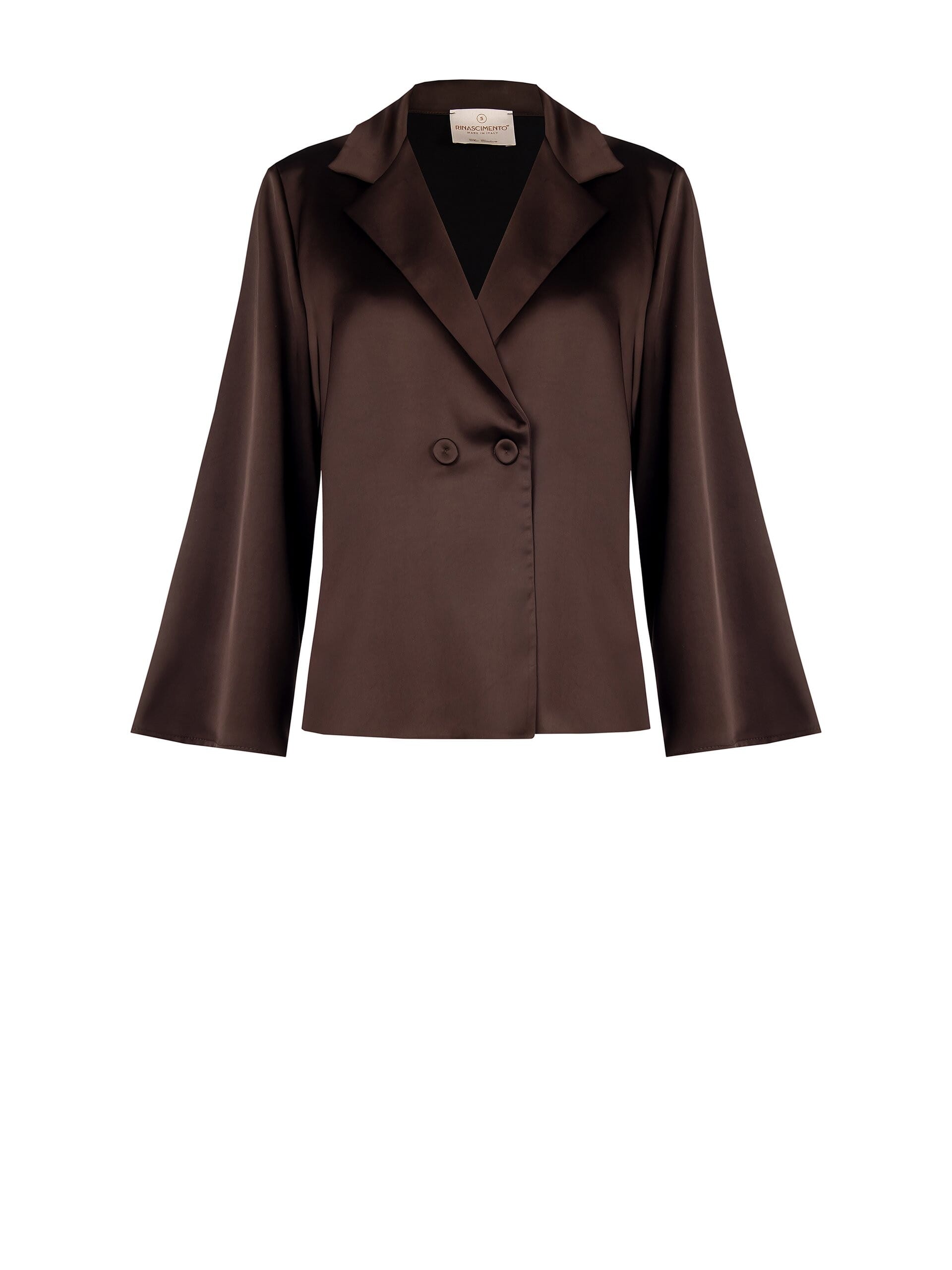 Rinascimento - Blazer sans bretelles en satin sur veste