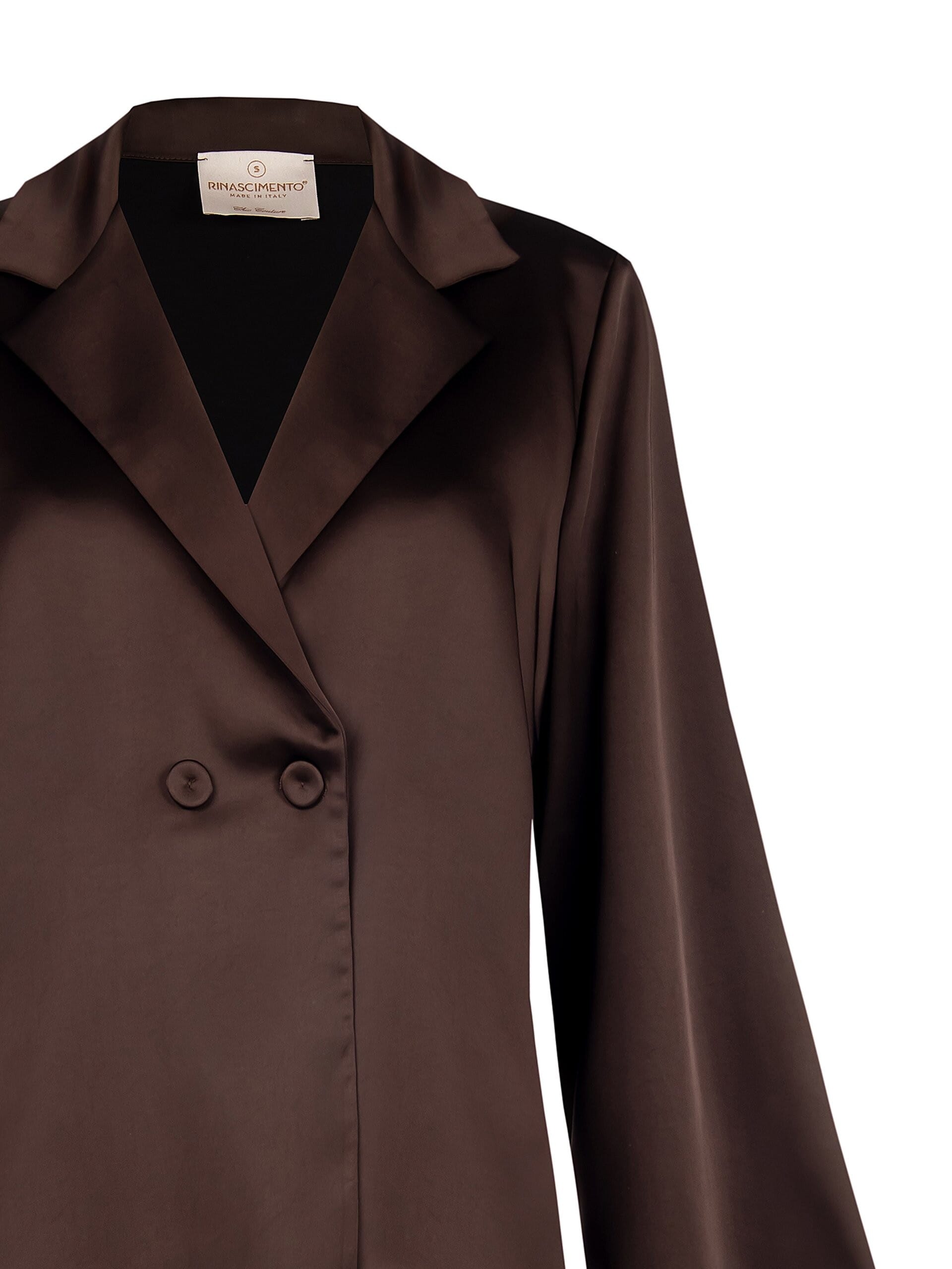 Rinascimento - Blazer sans bretelles en satin sur veste