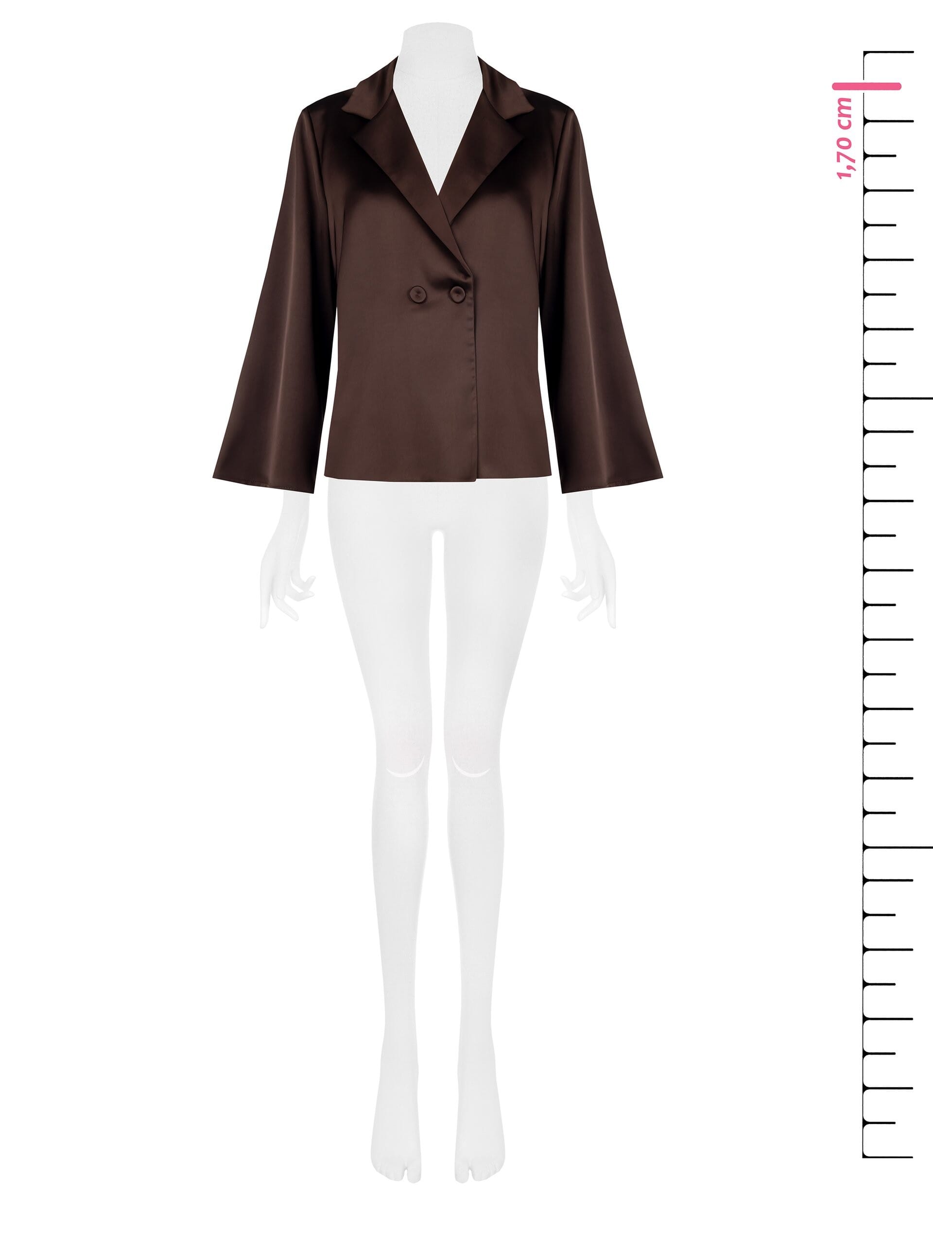 Rinascimento - Blazer sans bretelles en satin sur veste