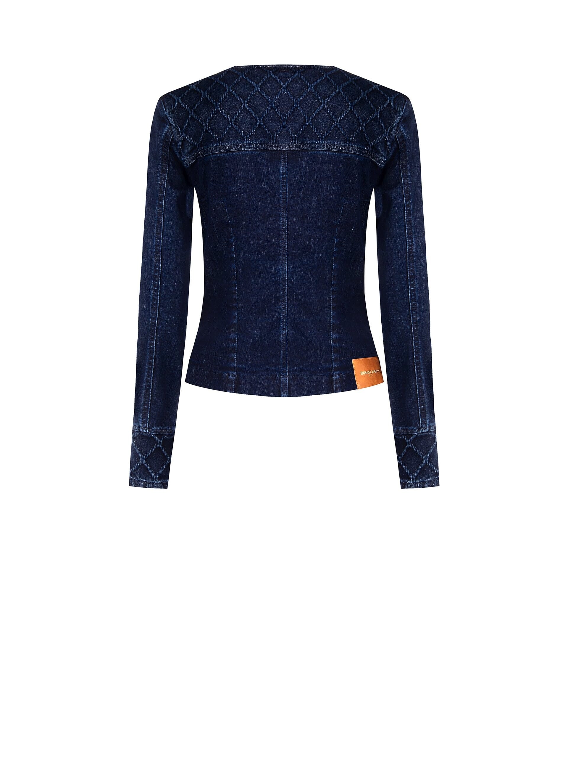 Relaxed Stretch Jeans Jacket with Rinascimento Pockets