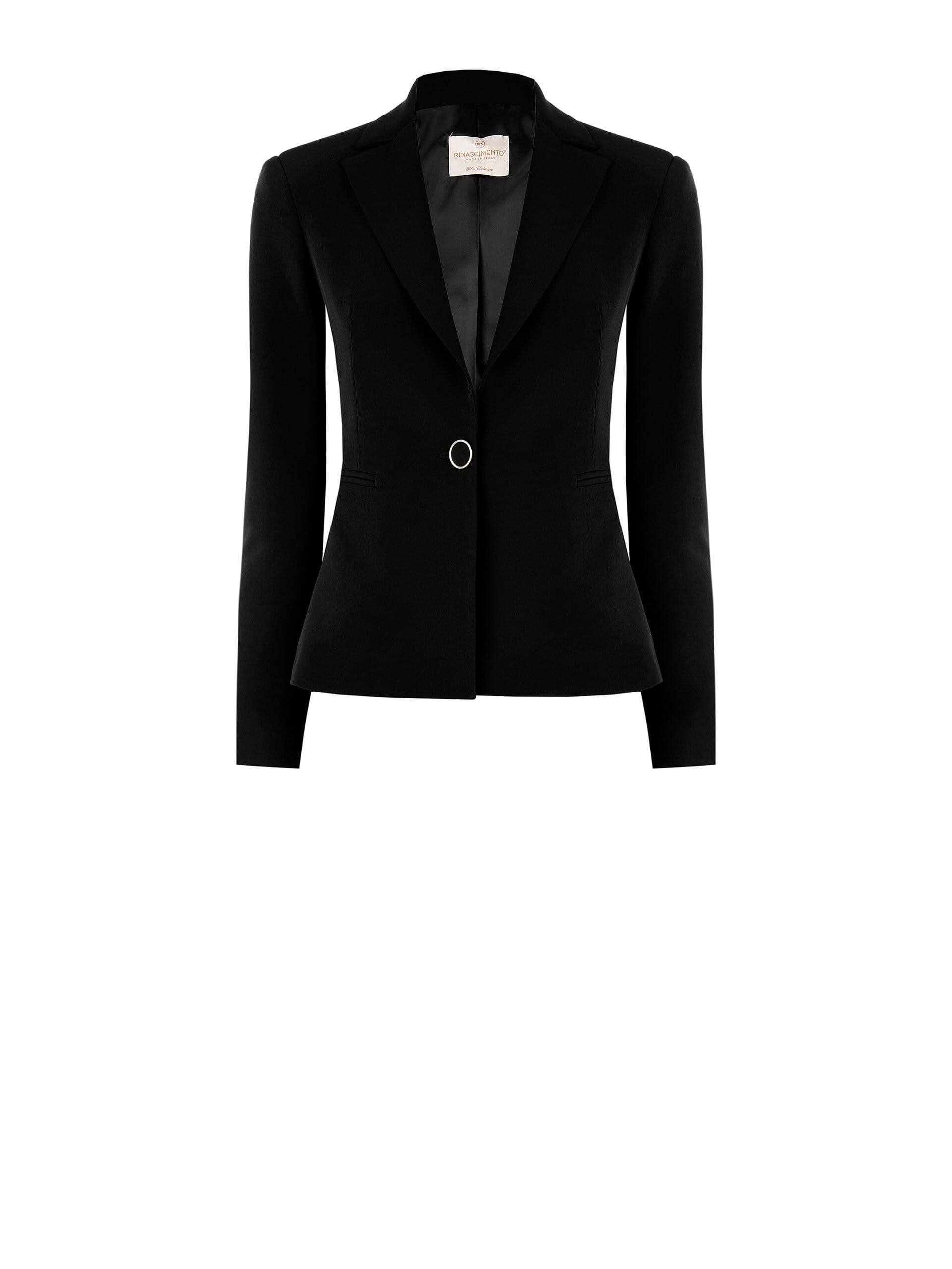 Giacca Blazer Sfiancata A 1 Bottone In Tessuto Tecnico Rinascimento