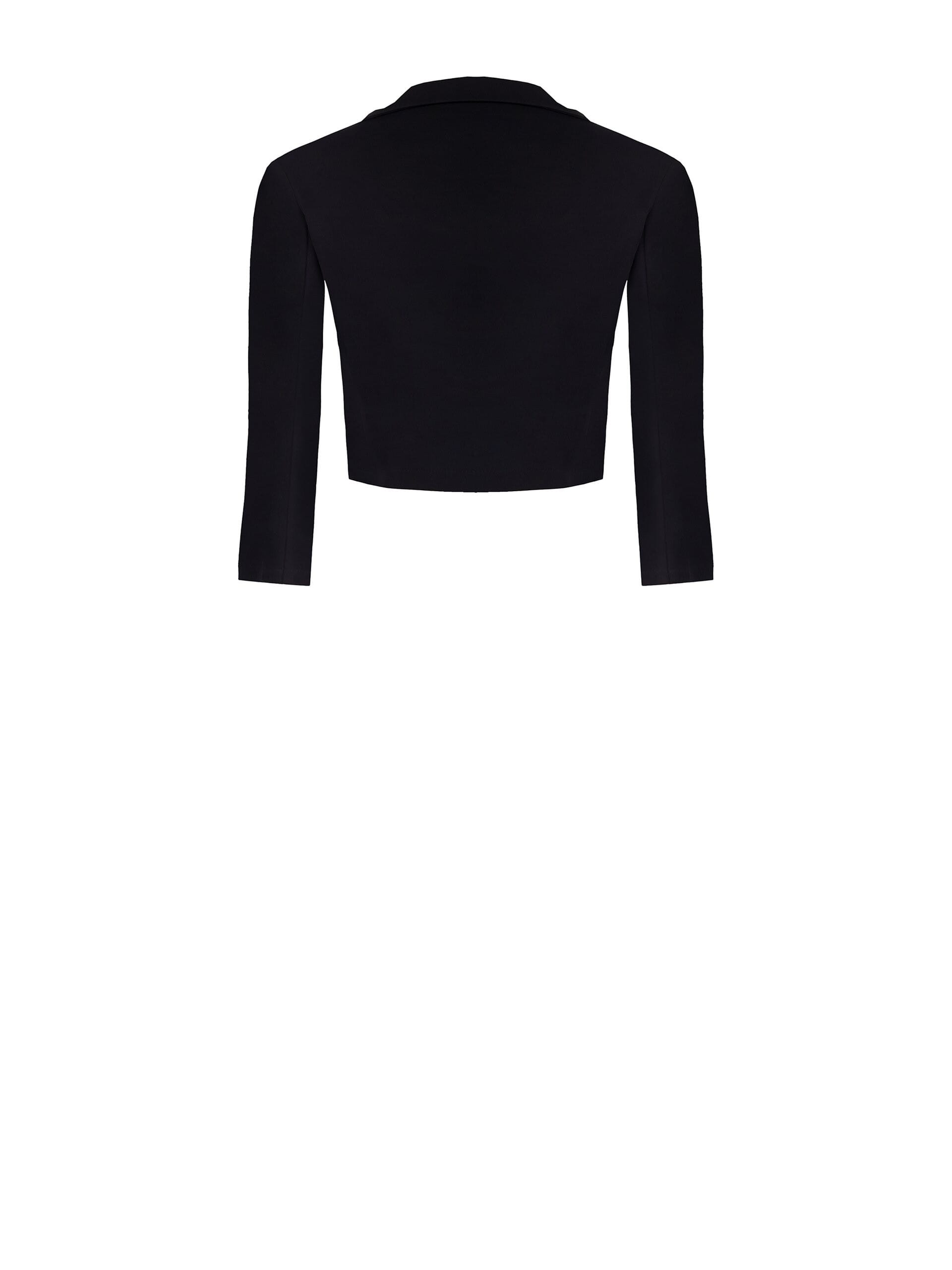 Boléro ouvert en crêpe de scuba avec bretelles Rinascimento