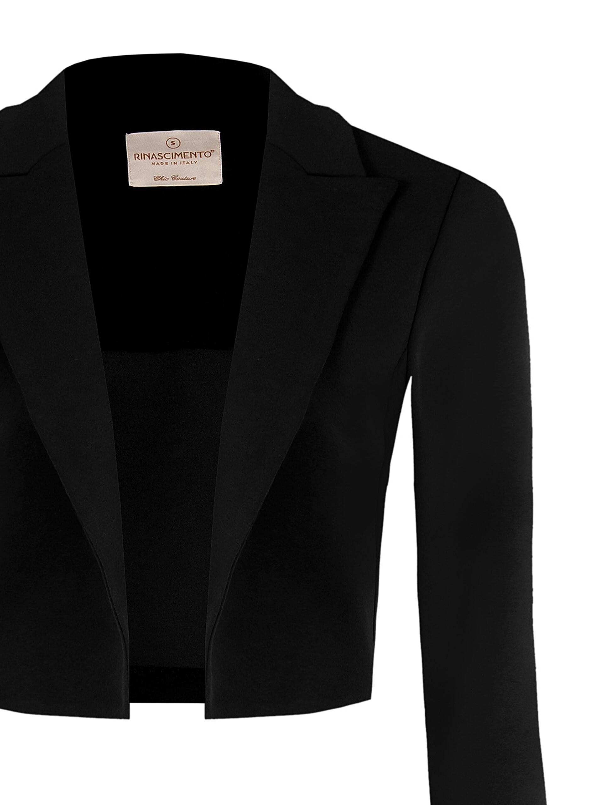 Boléro ouvert en crêpe de scuba avec bretelles Rinascimento