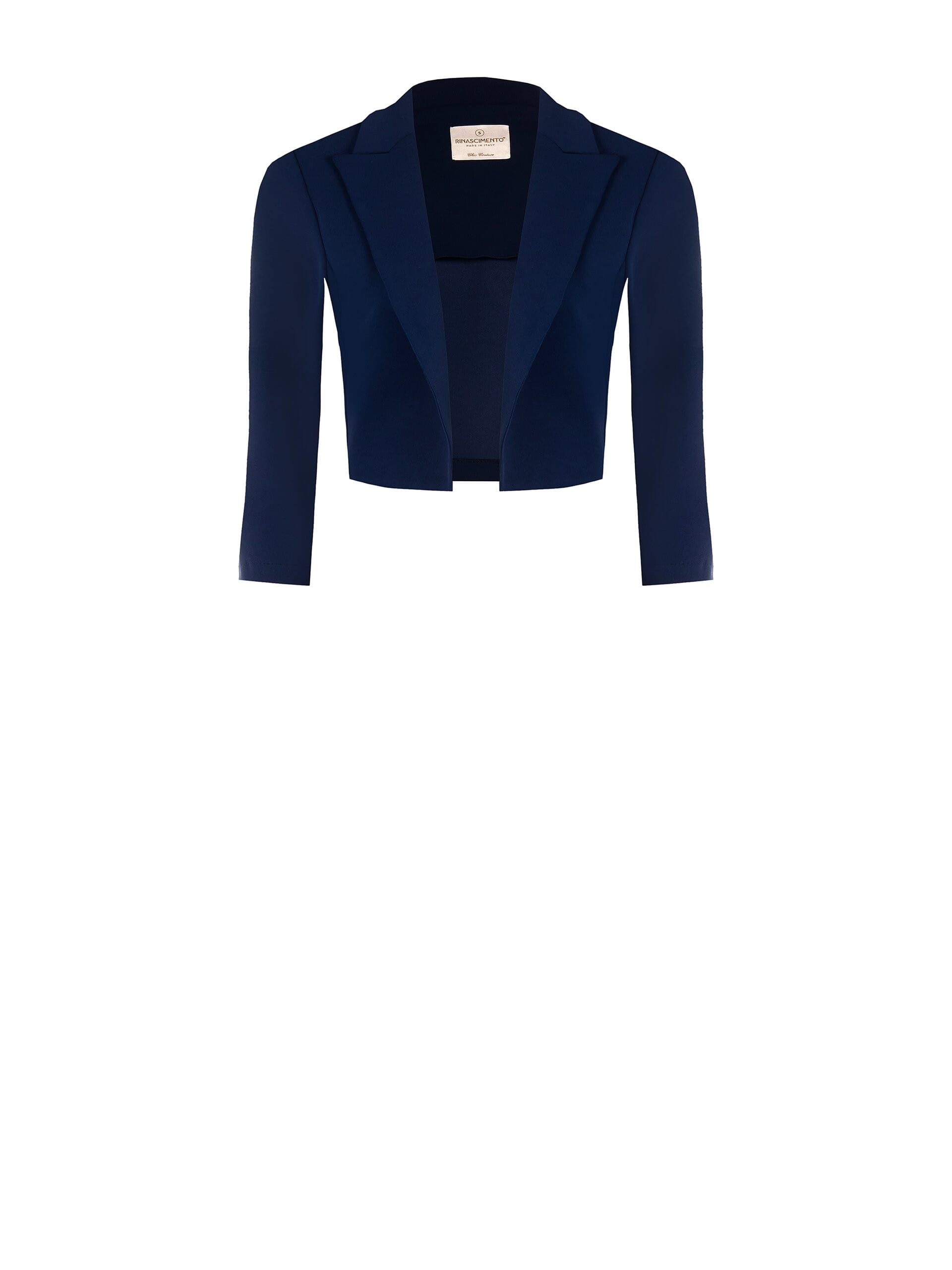 Boléro ouvert en crêpe de scuba avec bretelles Rinascimento