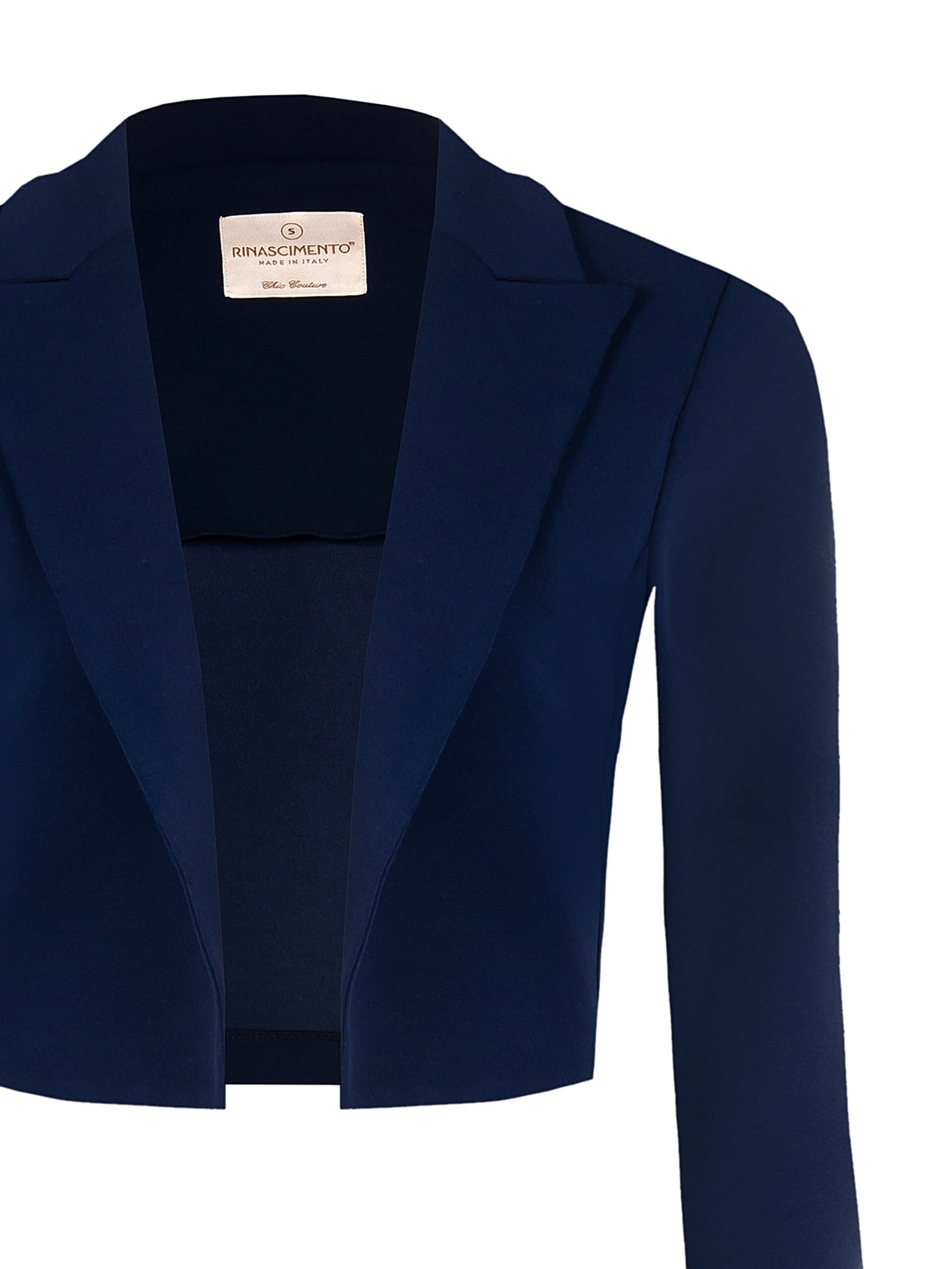 Boléro ouvert en crêpe de scuba avec bretelles Rinascimento