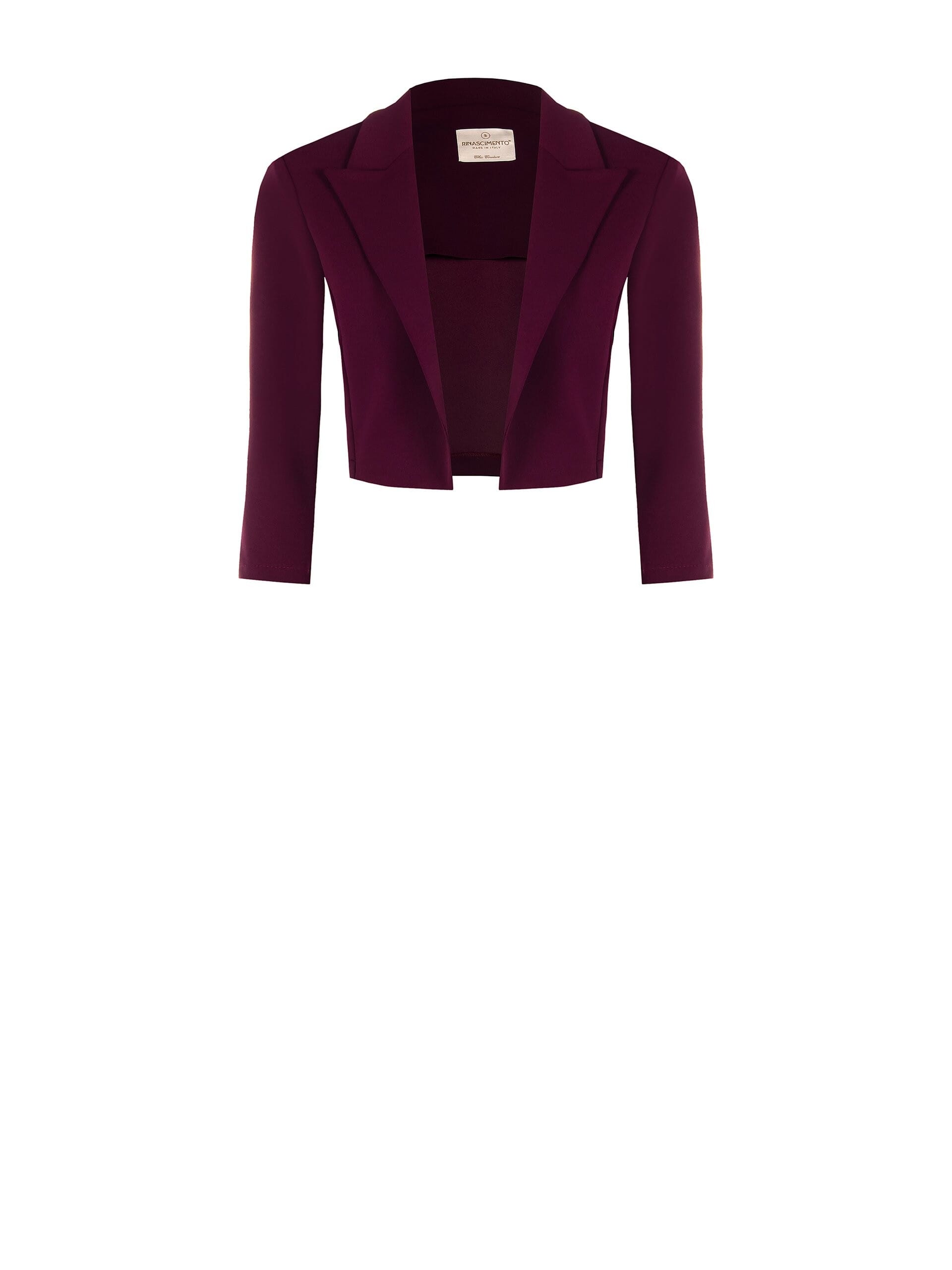 Boléro ouvert en crêpe de scuba avec bretelles Rinascimento