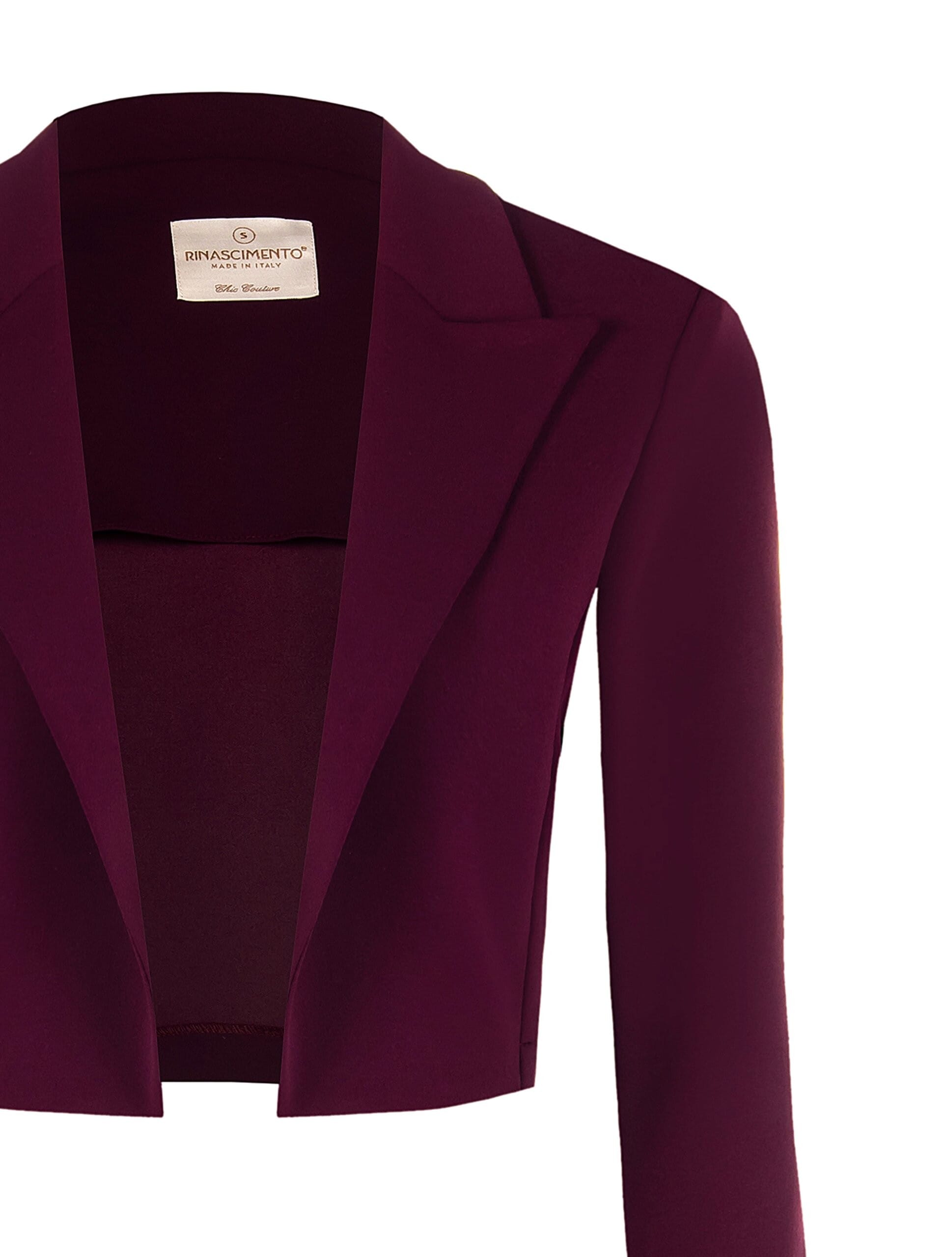 Boléro ouvert en crêpe de scuba avec bretelles Rinascimento