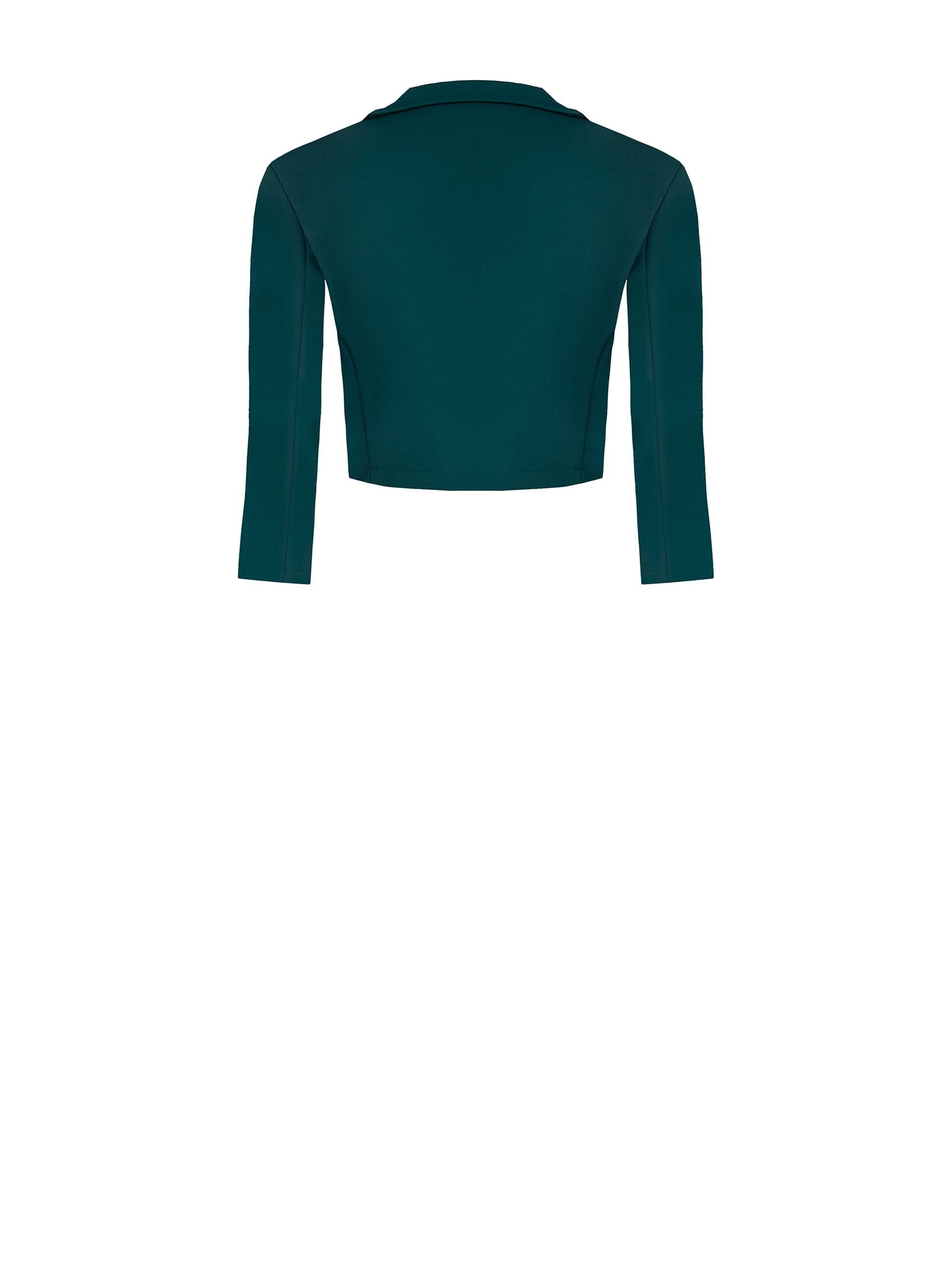 Boléro ouvert en crêpe de scuba avec bretelles Rinascimento