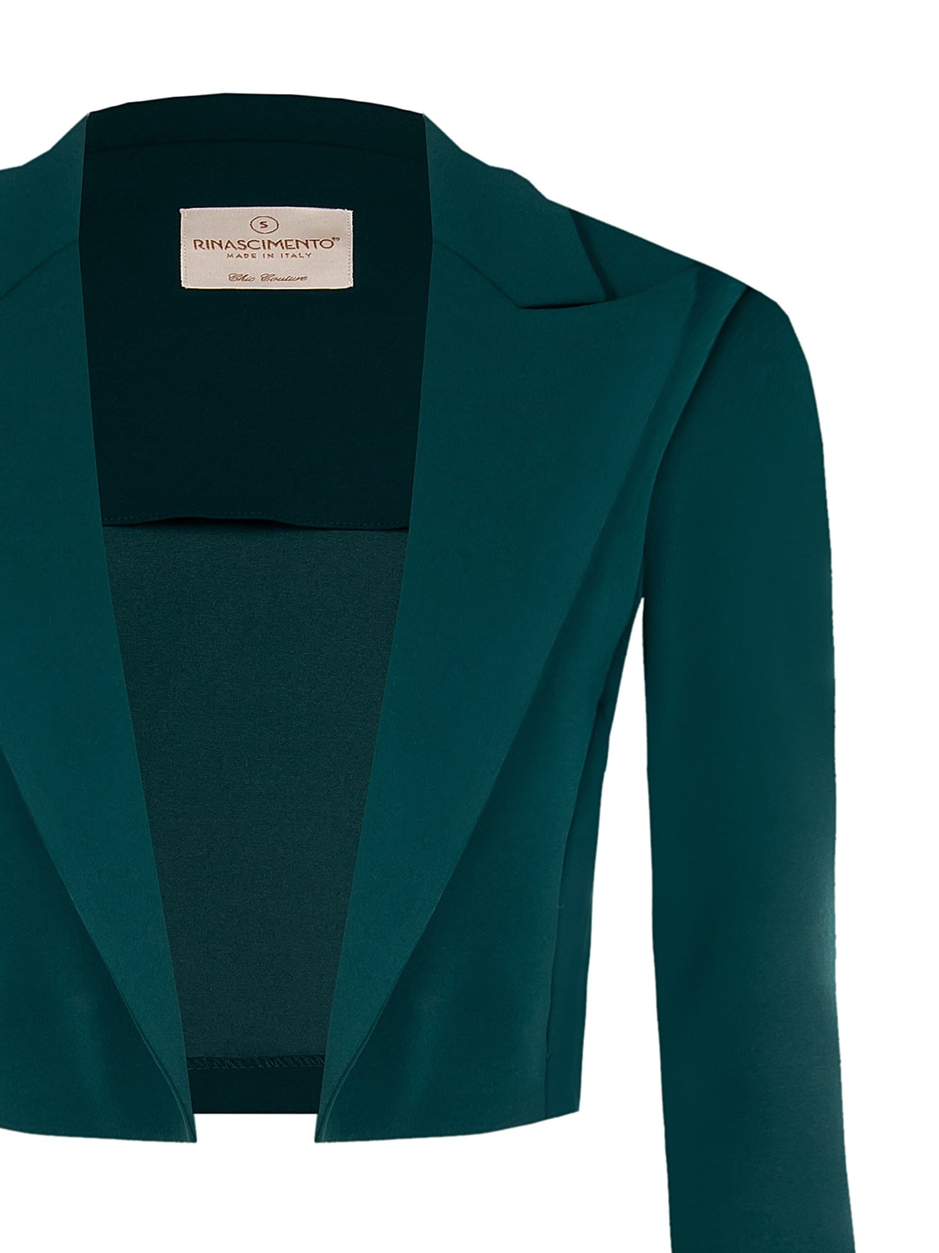 Boléro ouvert en crêpe de scuba avec bretelles Rinascimento