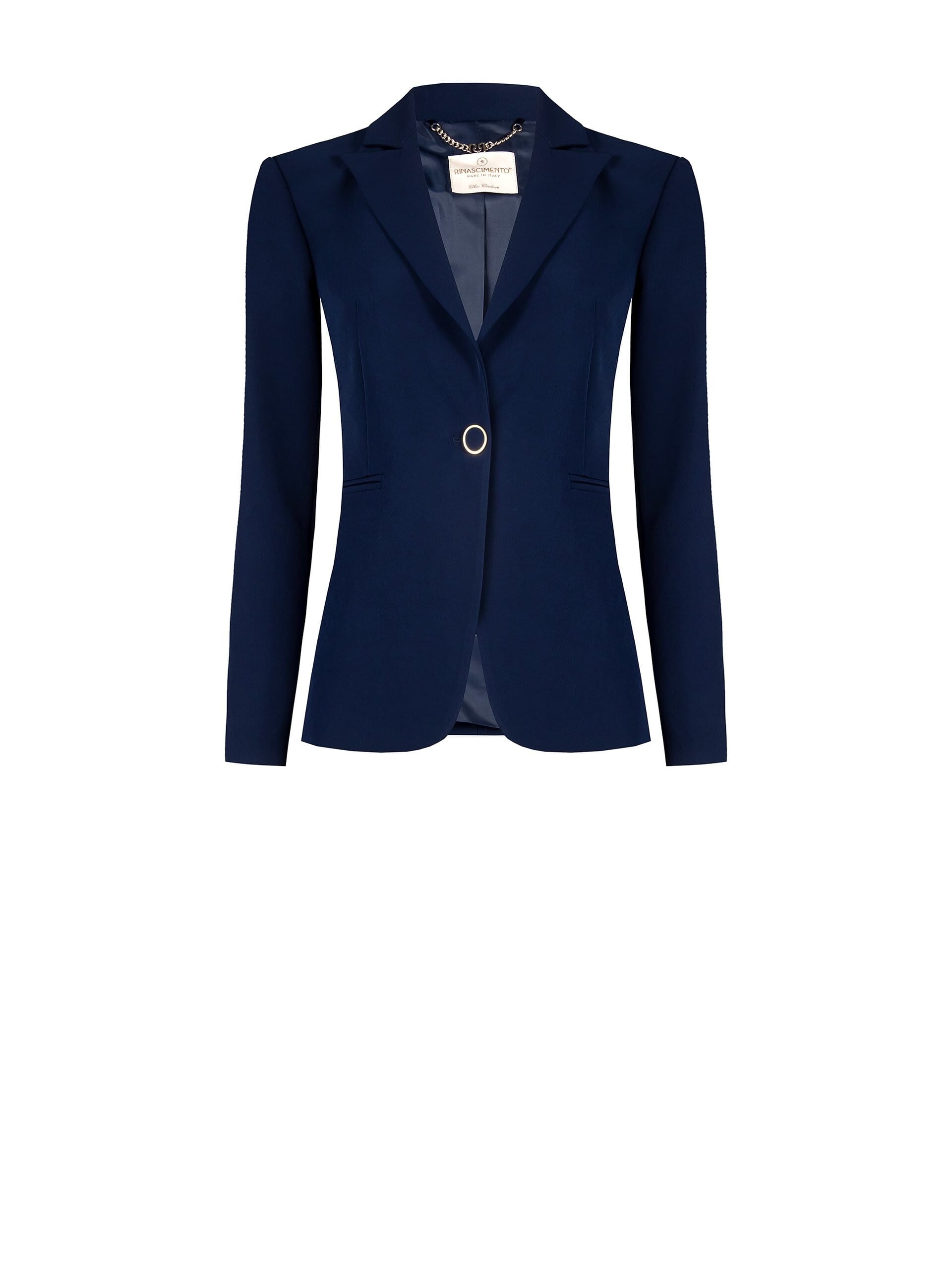 Giacca Blazer Sfiancata In Tessuto Tecnico Rinascimento