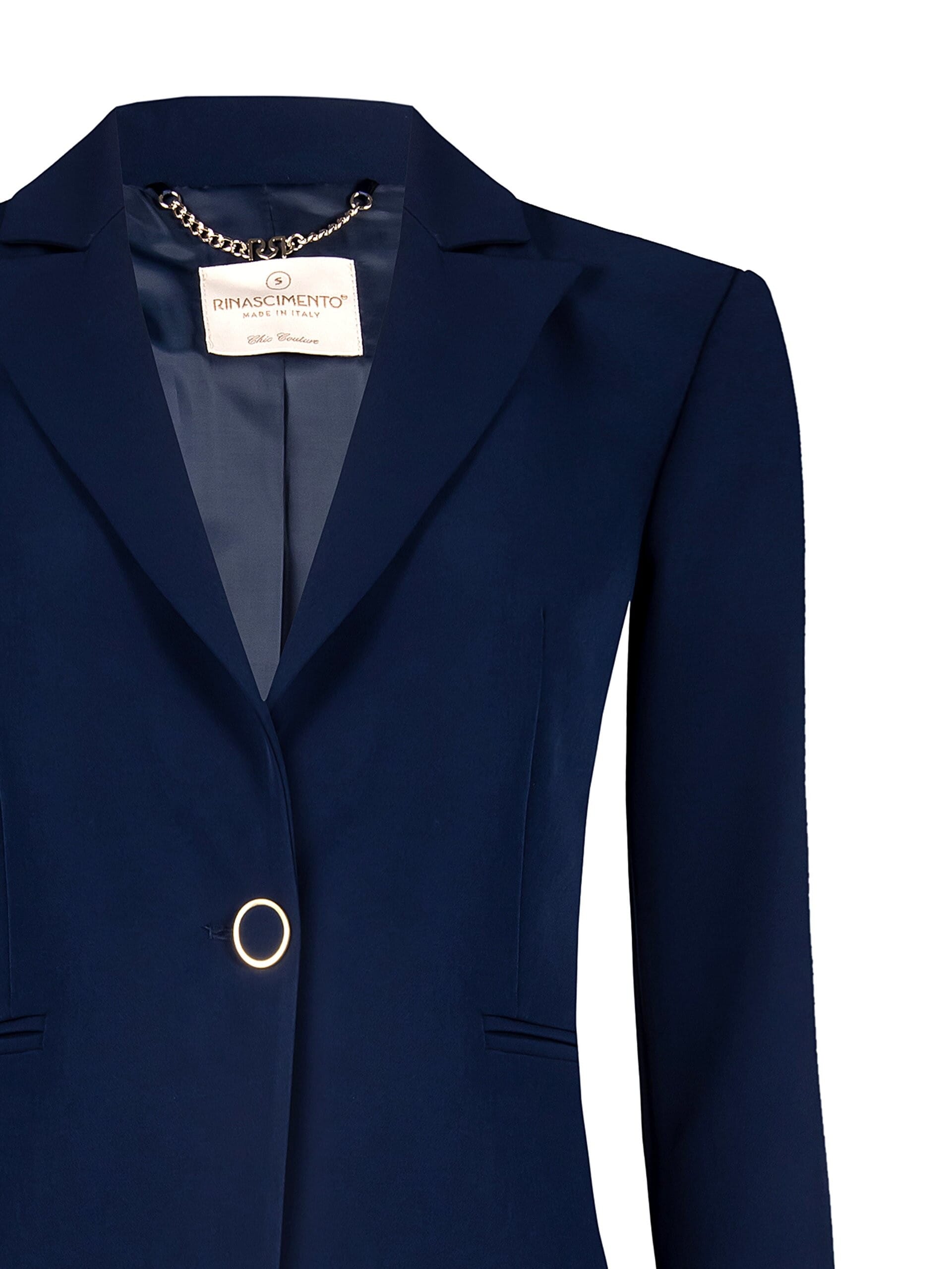 Giacca Blazer Sfiancata In Tessuto Tecnico Rinascimento