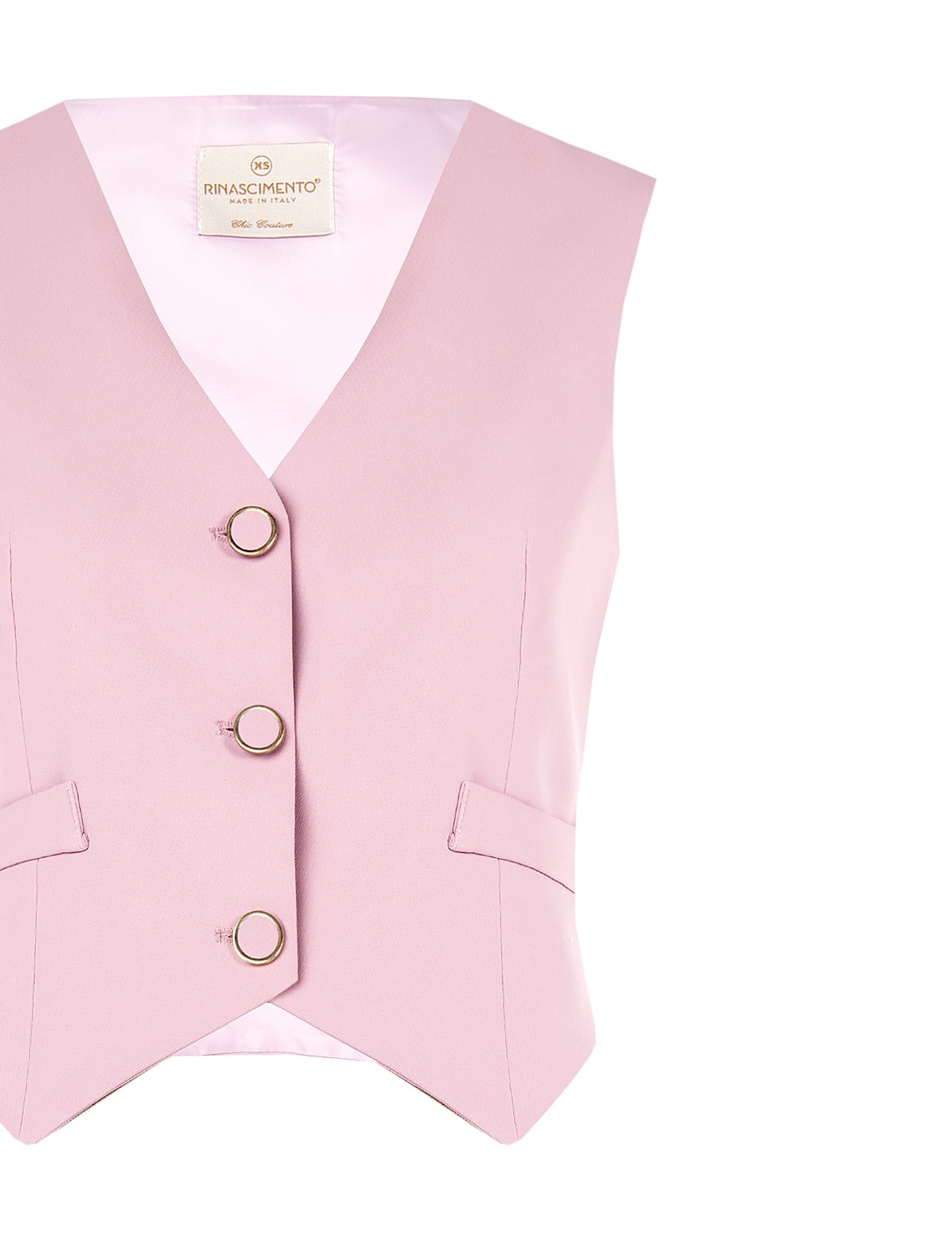 Gilet In Tessuto Fluido Crepe Rinascimento