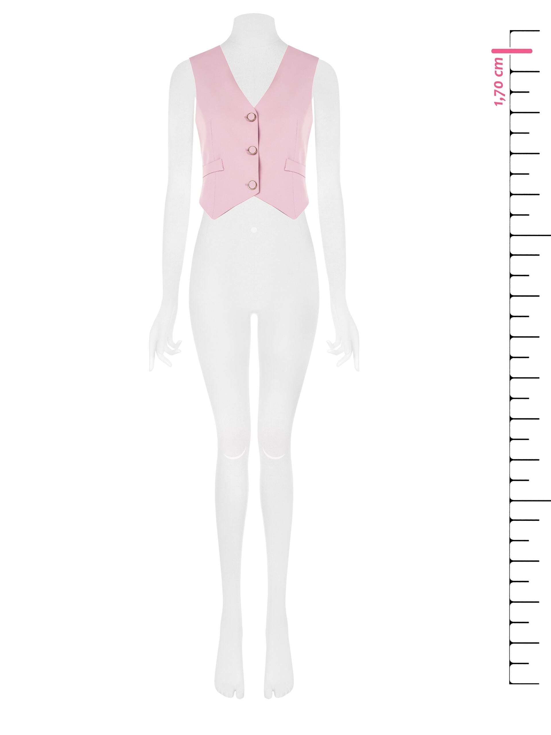 Gilet In Tessuto Fluido Crepe Rinascimento