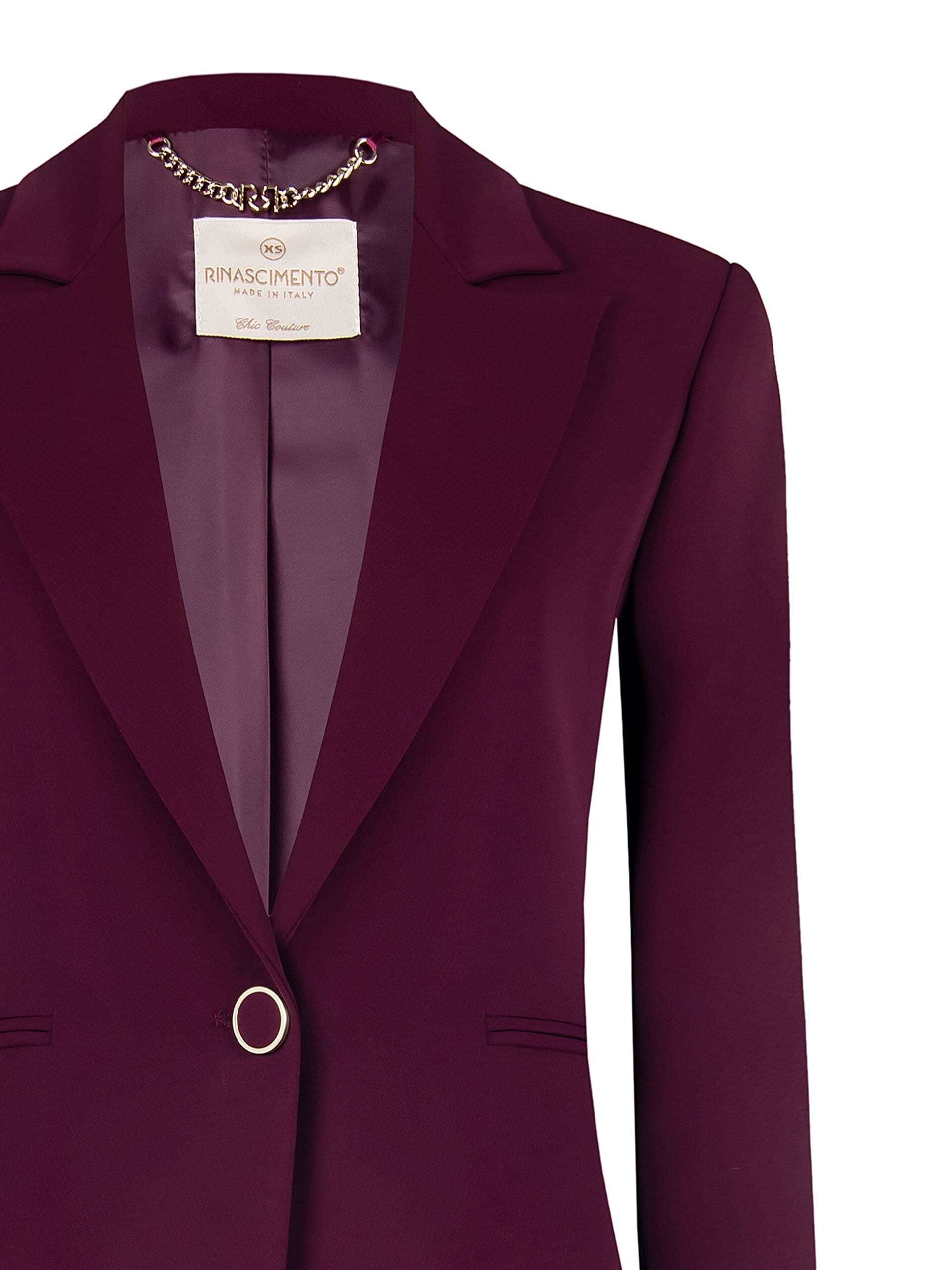 Giacca Blazer Sfiancata Ampia In Tessuto Tecnico Rinascimento