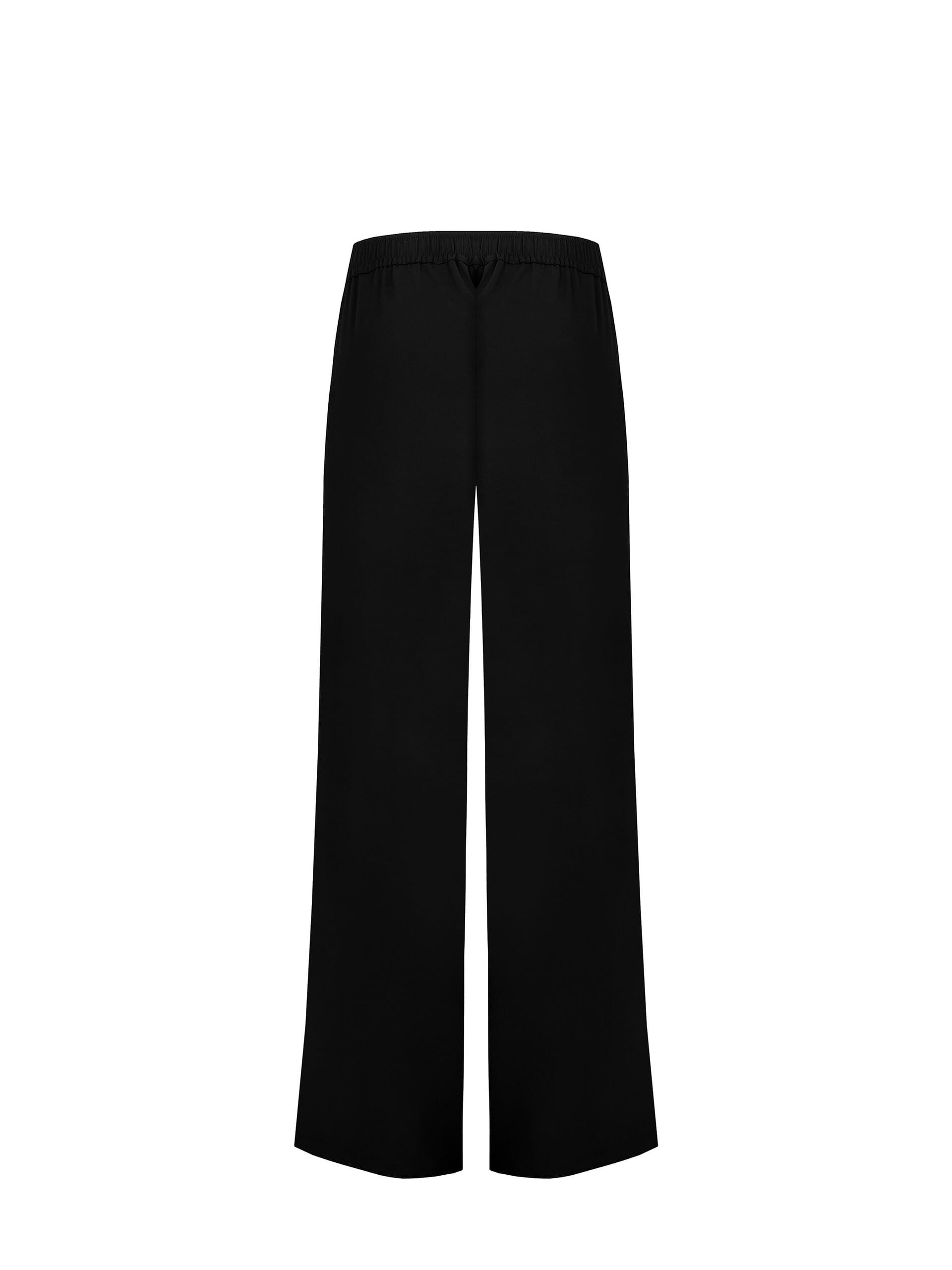 Pantaloni Palazzo In Tessuto Fluido Con Elastico Dietro E Tasche Rinascimento