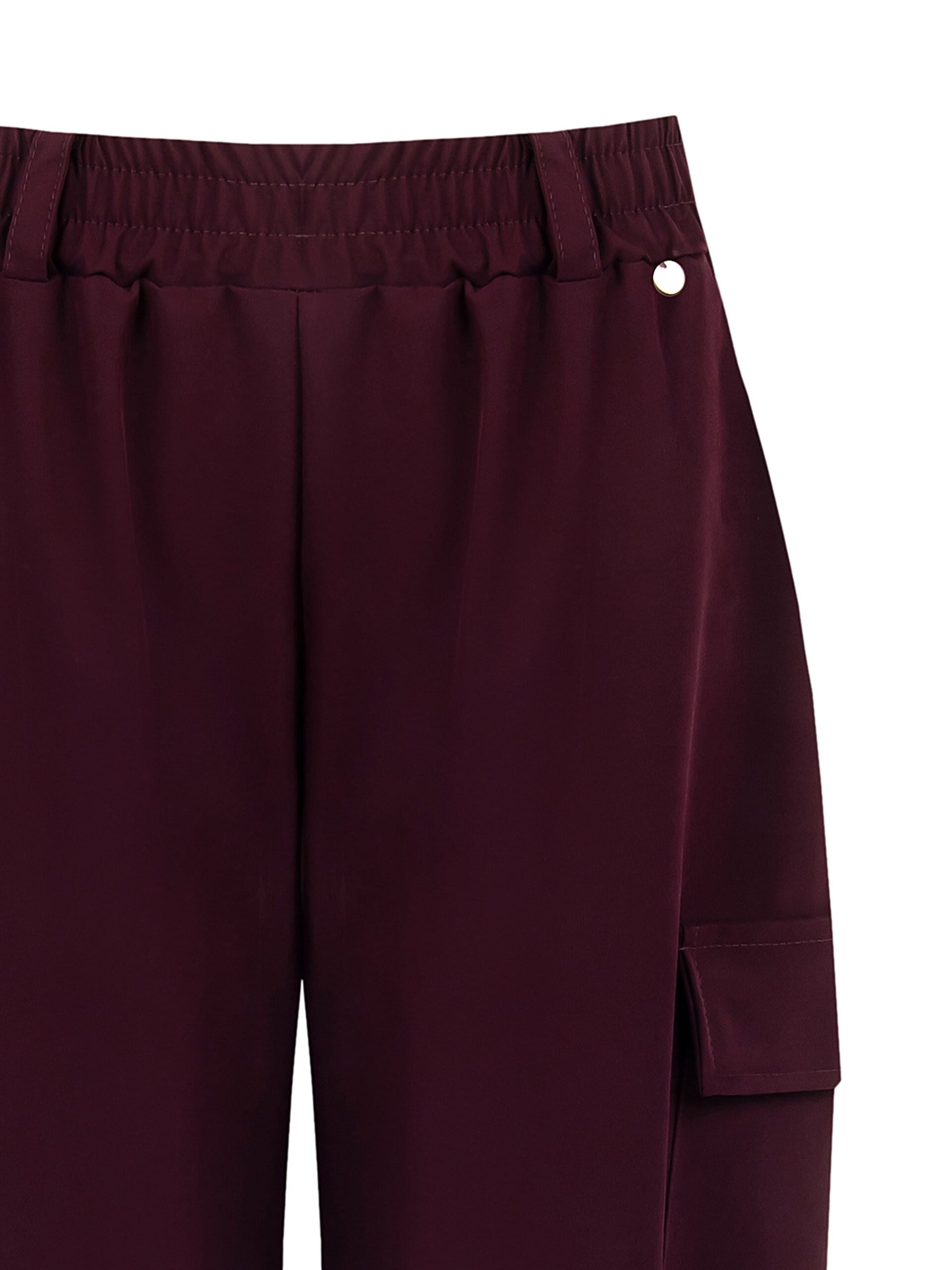 Pantaloni Palazzo In Misto Viscosa Con Tasche E Coulisse Rinascimento