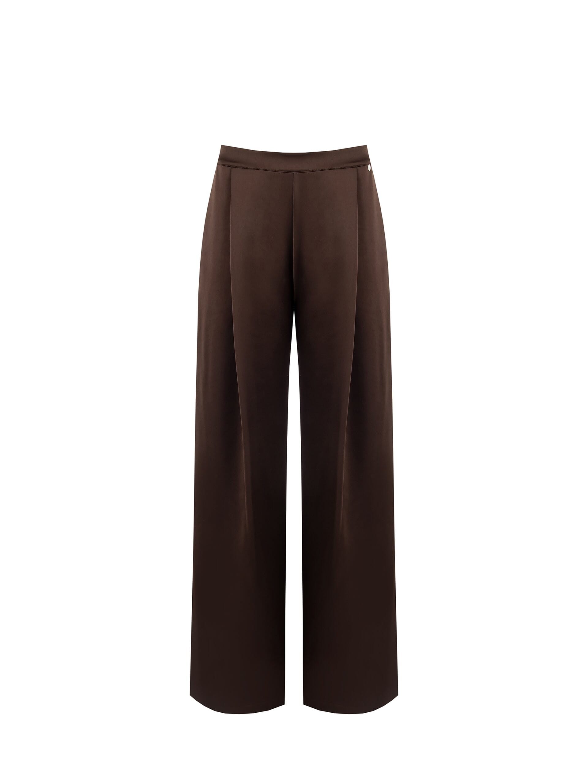 Palazzo Trousers With Pleats And Elastic Back Rinascimento
