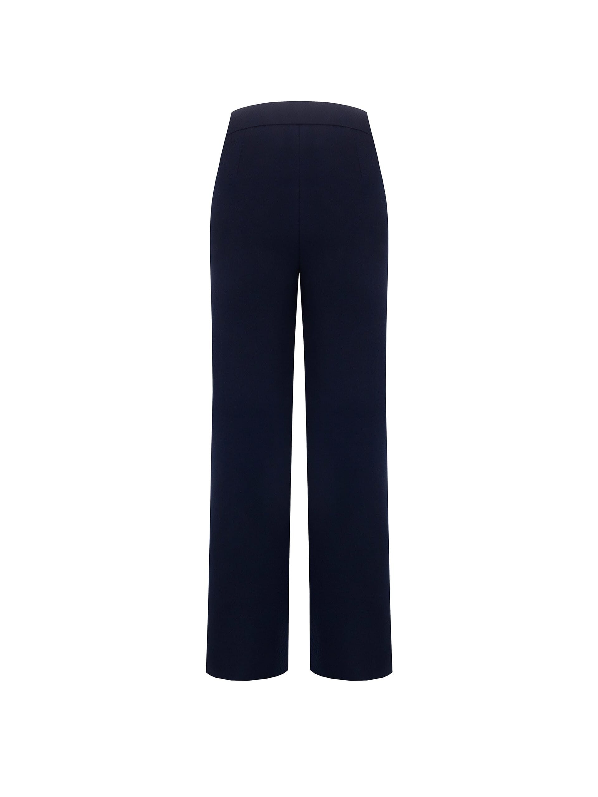 Pantaloni Palazzo In Scuba Crepe Rinascimento